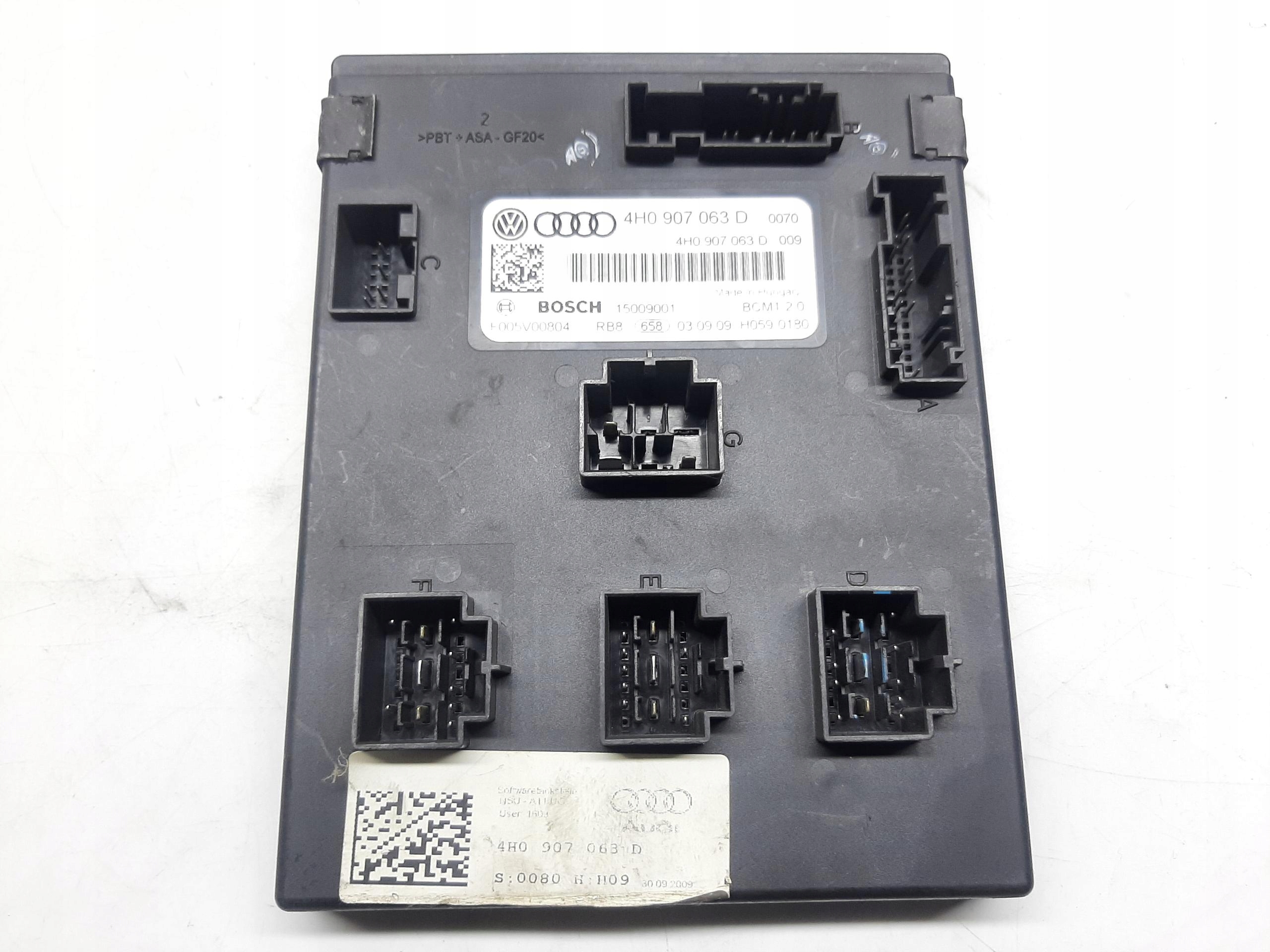 AUDI A8 D4 2011- MODUŁ KOMFORTU STEROWNIK BCM 4H0907063D