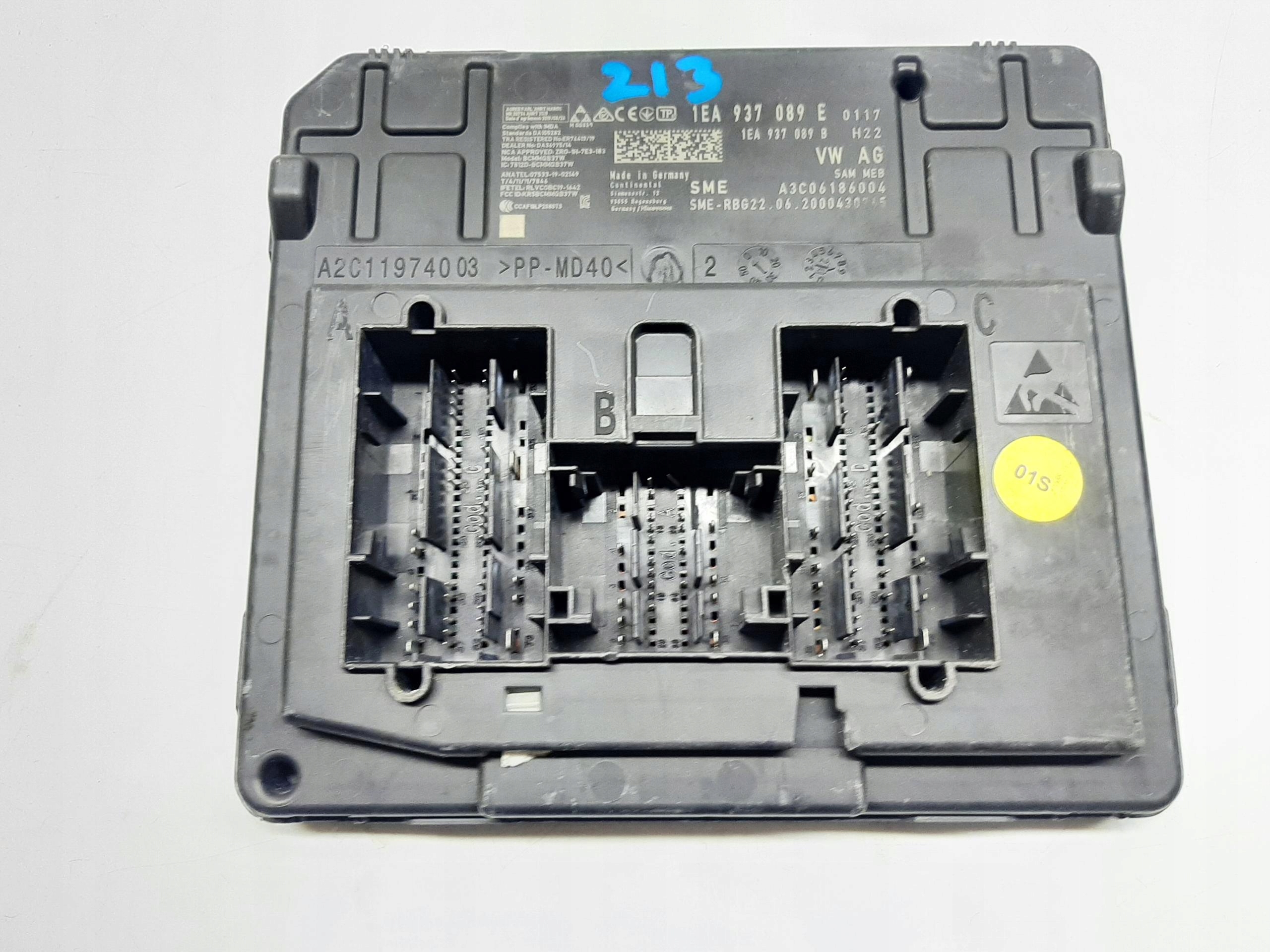 VOLKSWAGEN ID.4 2020- MODUŁ STEROWNIK KOMFORTU 1EA937089E