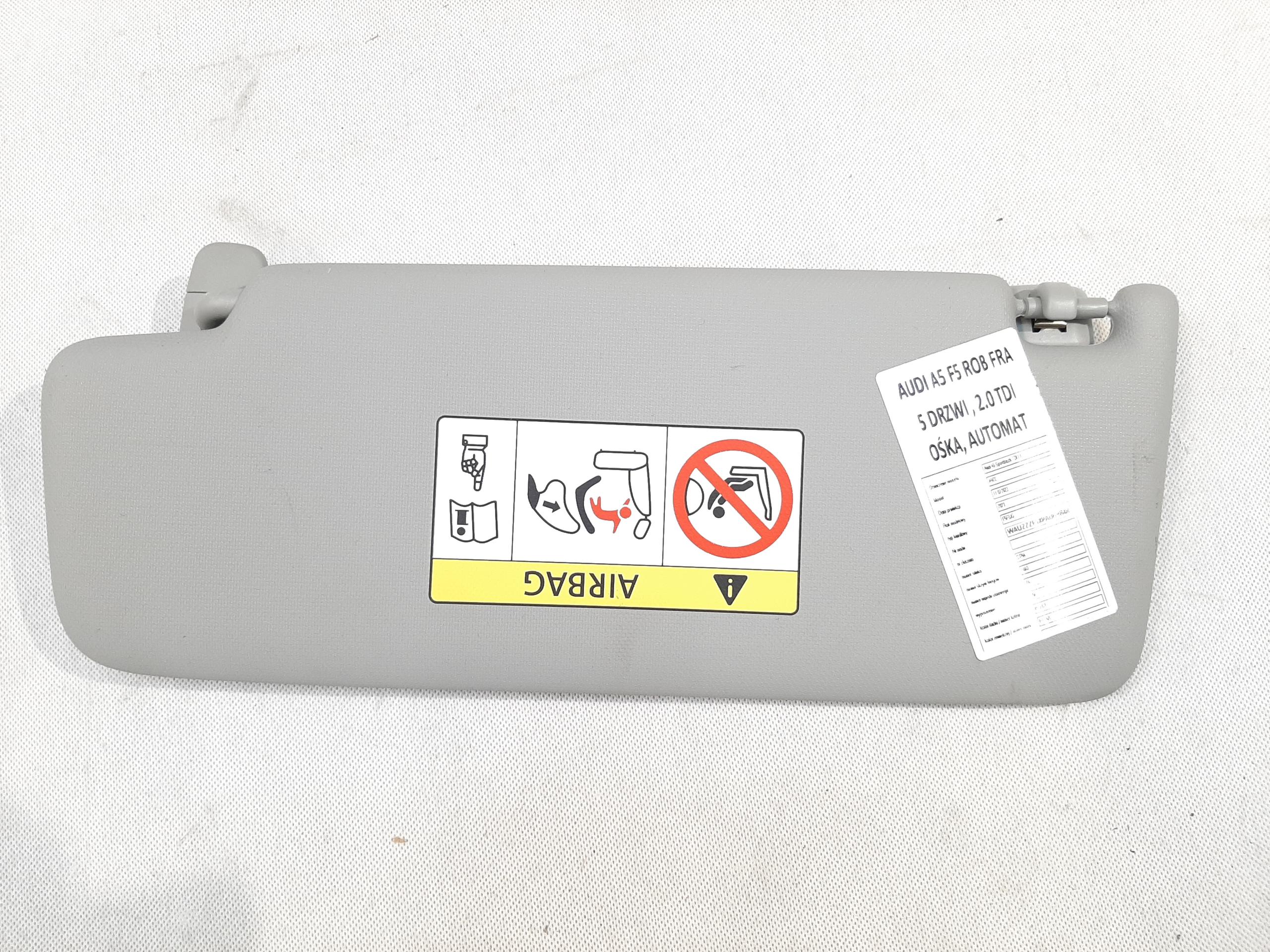 AUDI A5 SPORTBACK II FL 21- DASZEK OSŁONA PRZECIWSŁONECZNA PRAWA 8W0857552
