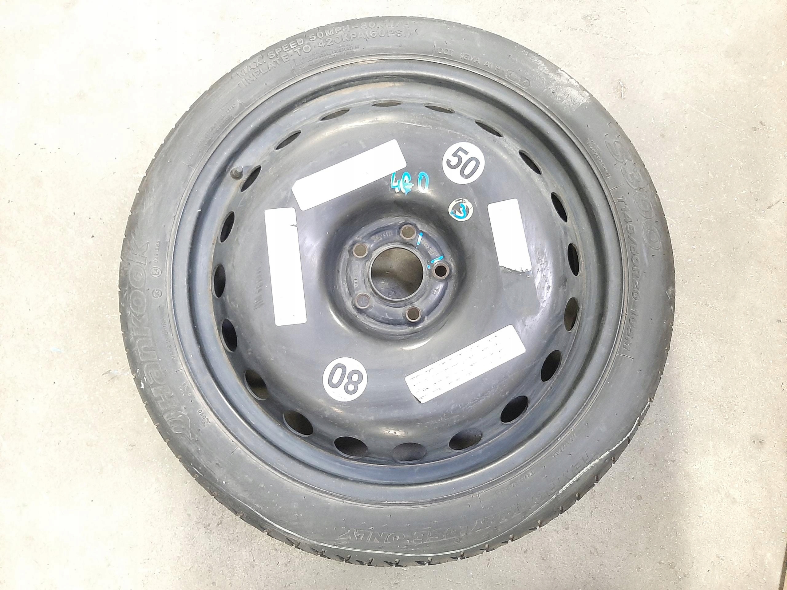 AUDI A6 C7 KOŁO ZAPASOWE DOJAZDOWE R20 4.5J ET22 5x112 4G0601027
