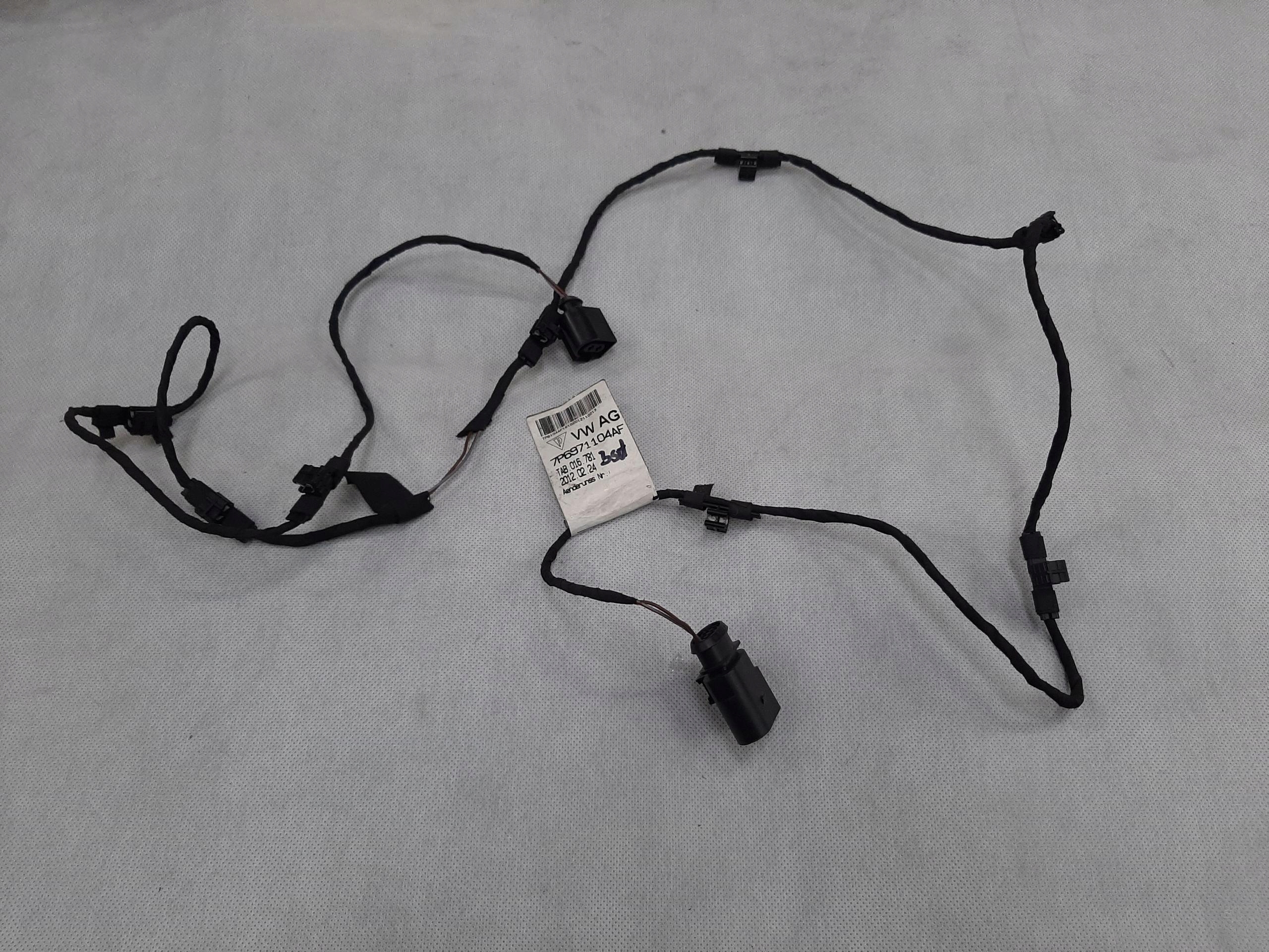 VW TOUAREG 7P WIĄZKA INSTALACJA TYLNEGO ZDERZAKA PDC 7P6971104AF