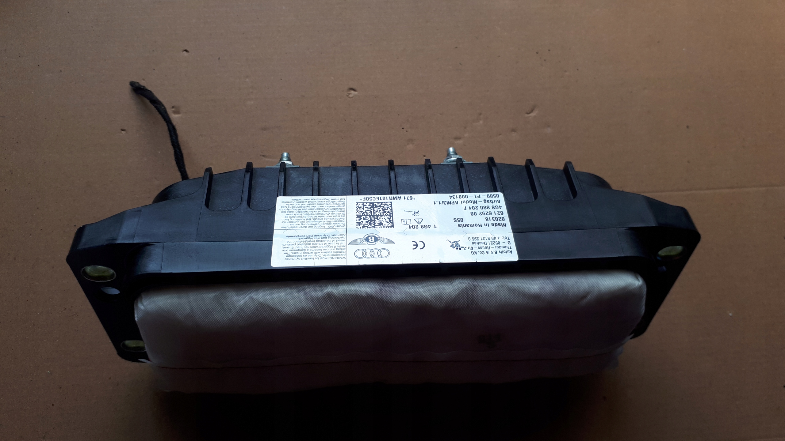 AUDI A7 4G A8 D4 BENTLEY BENTAYGA AIRBAG PODUSZKA PASAŻERA 4G8880204F