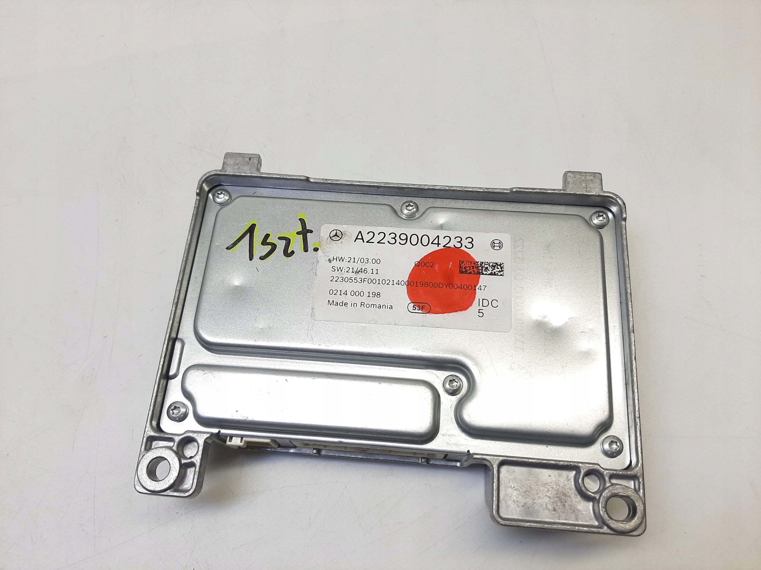 MERCEDES MODUŁ STEROWNIK RADAR DISTRONIC A2239004233 radsensor