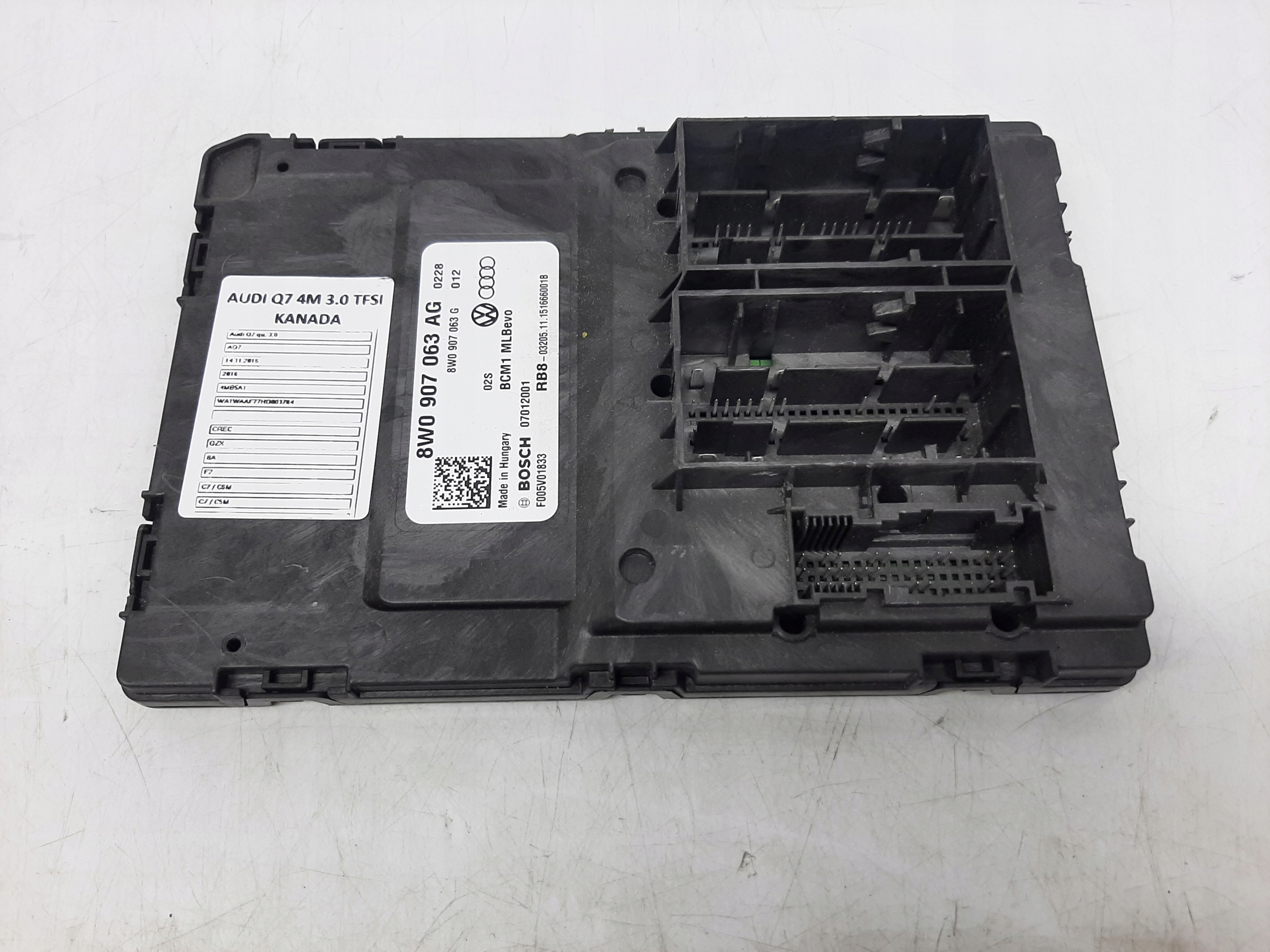 AUDI Q7 4M MODUŁ STEROWNIK KOMPUTER POKŁADOWY BORDNETZ 8W0907063AG