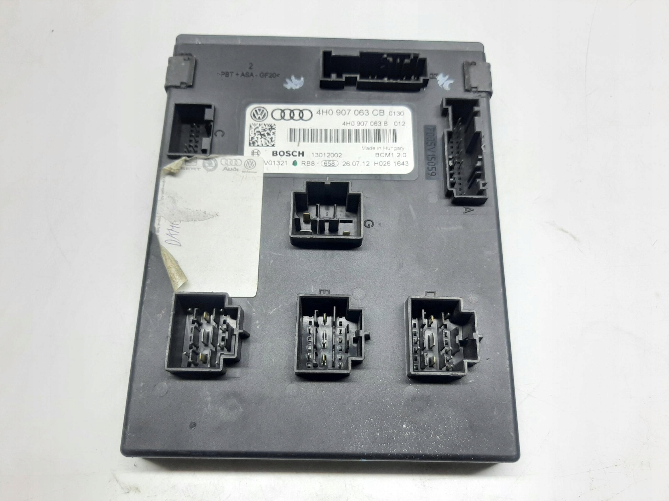 AUDI A6 C7 2011- MODUŁ KOMFORTU STEROWNIK BCM 4H0907063CB
