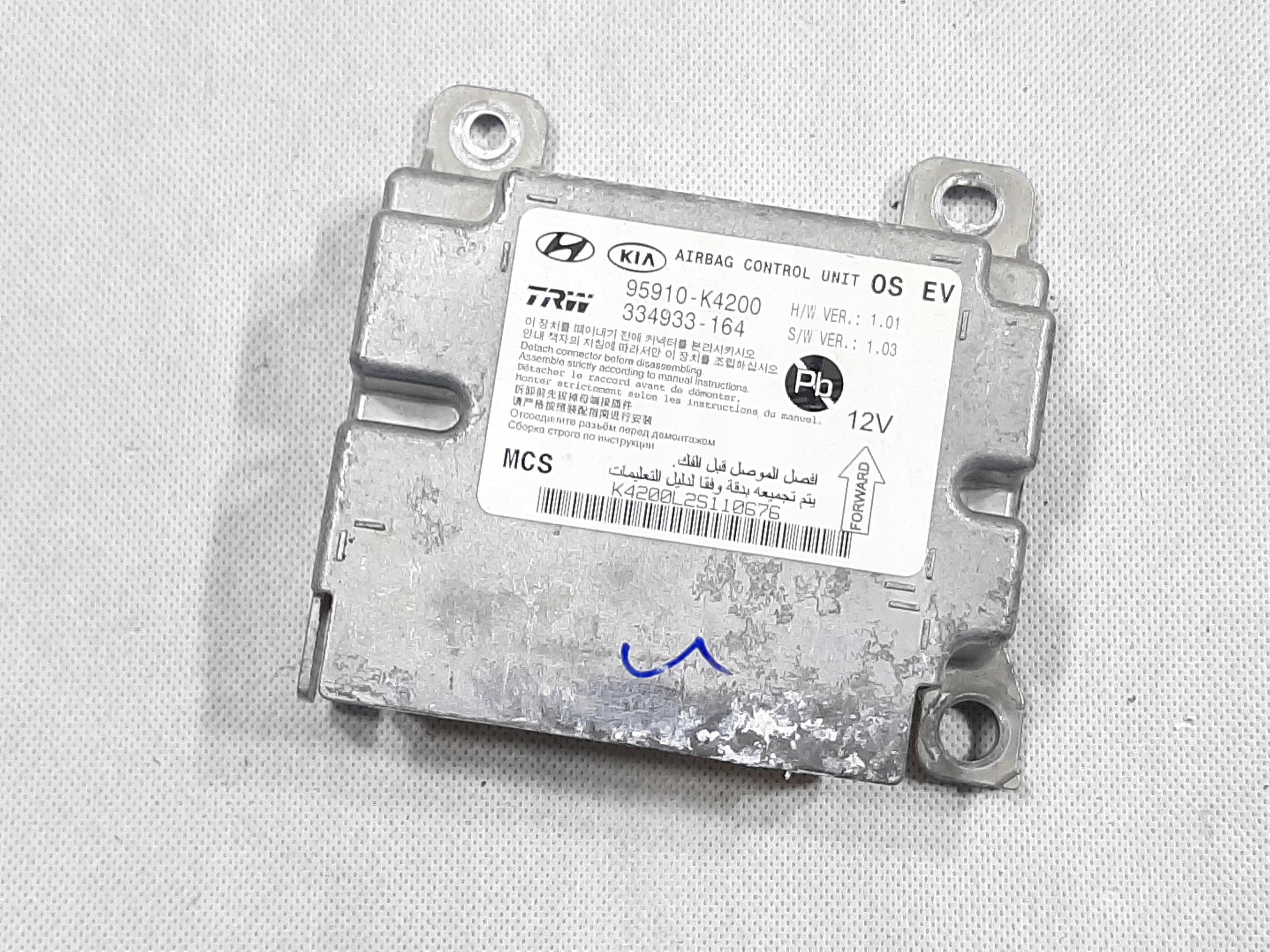 HYUNDAI KONA EV ELECTRIC 2018- SENSOR AIRBAG MODUŁ PODUSZEK 95910-K4200