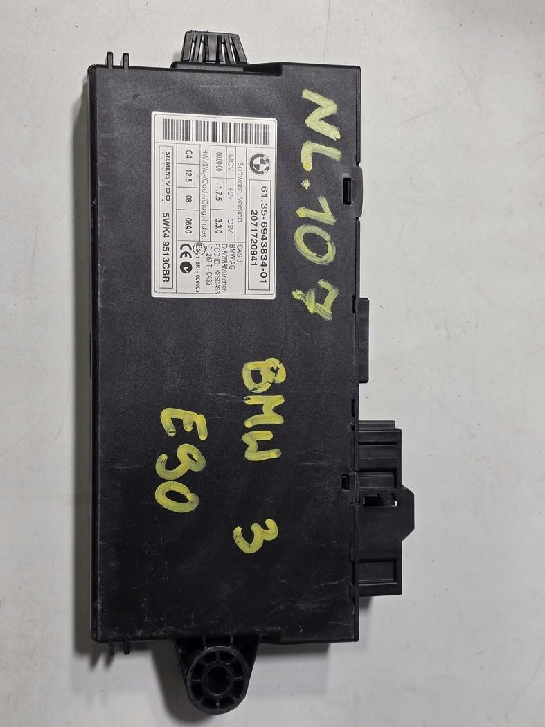 BMW E57 E60 E61 E70 E87 E90 E91 MODUŁ STEROWNIK CAS 3 6943834 5WK49513CBR