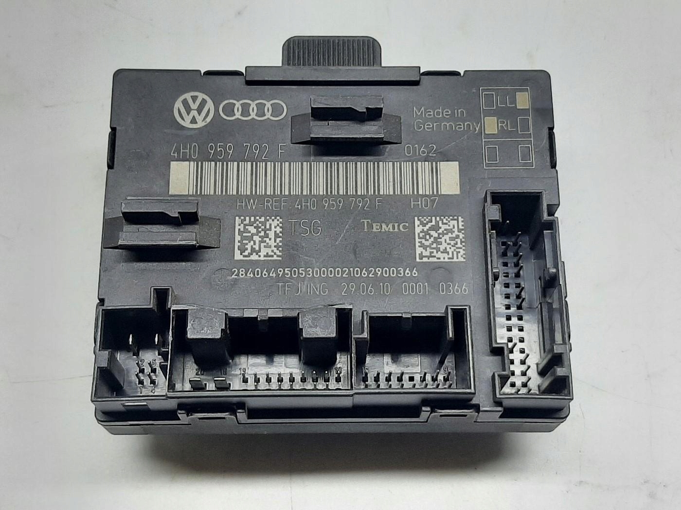 VW TOUAREG II AUDI A8 D4 MODUŁ STEROWNIK DRZWI LEWY PRZÓD 4H0959792F
