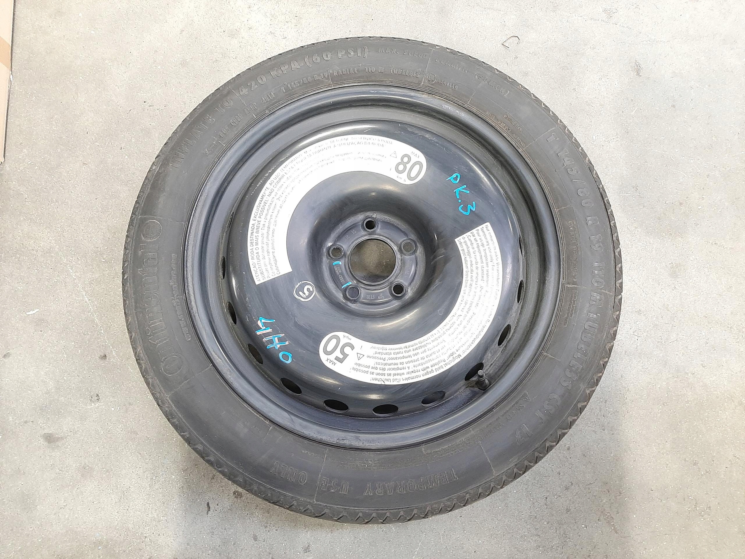 AUDI A6 C8 KOŁO ZAPASOWE DOJAZDOWE R19 5J ET22 5x112 4H0601027E