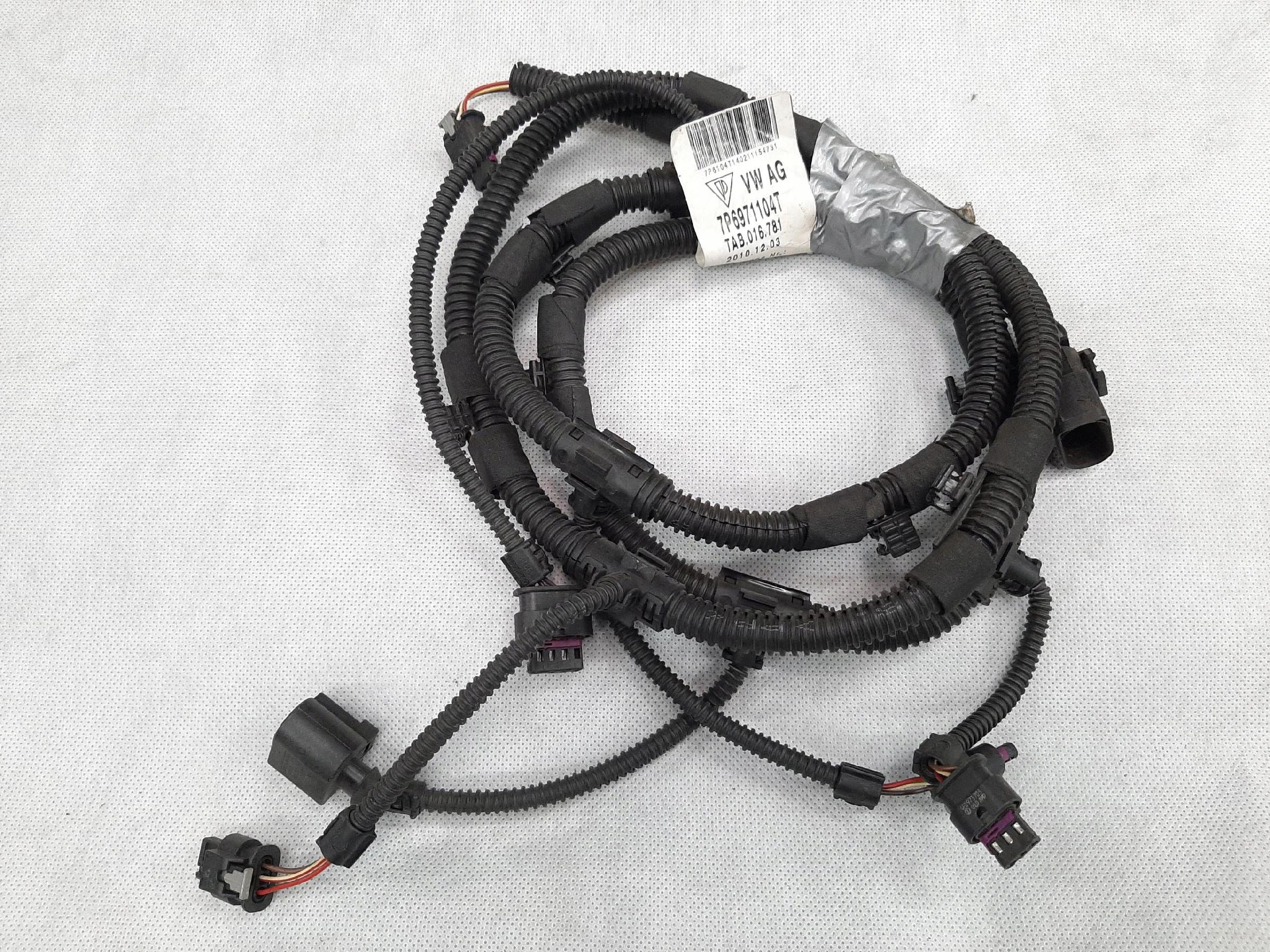 PORSCHE CAYENNE 7P WIĄZKA INSTALACJA ZDERZAKA TYŁ TYLNEGO PDC 7P6971104T