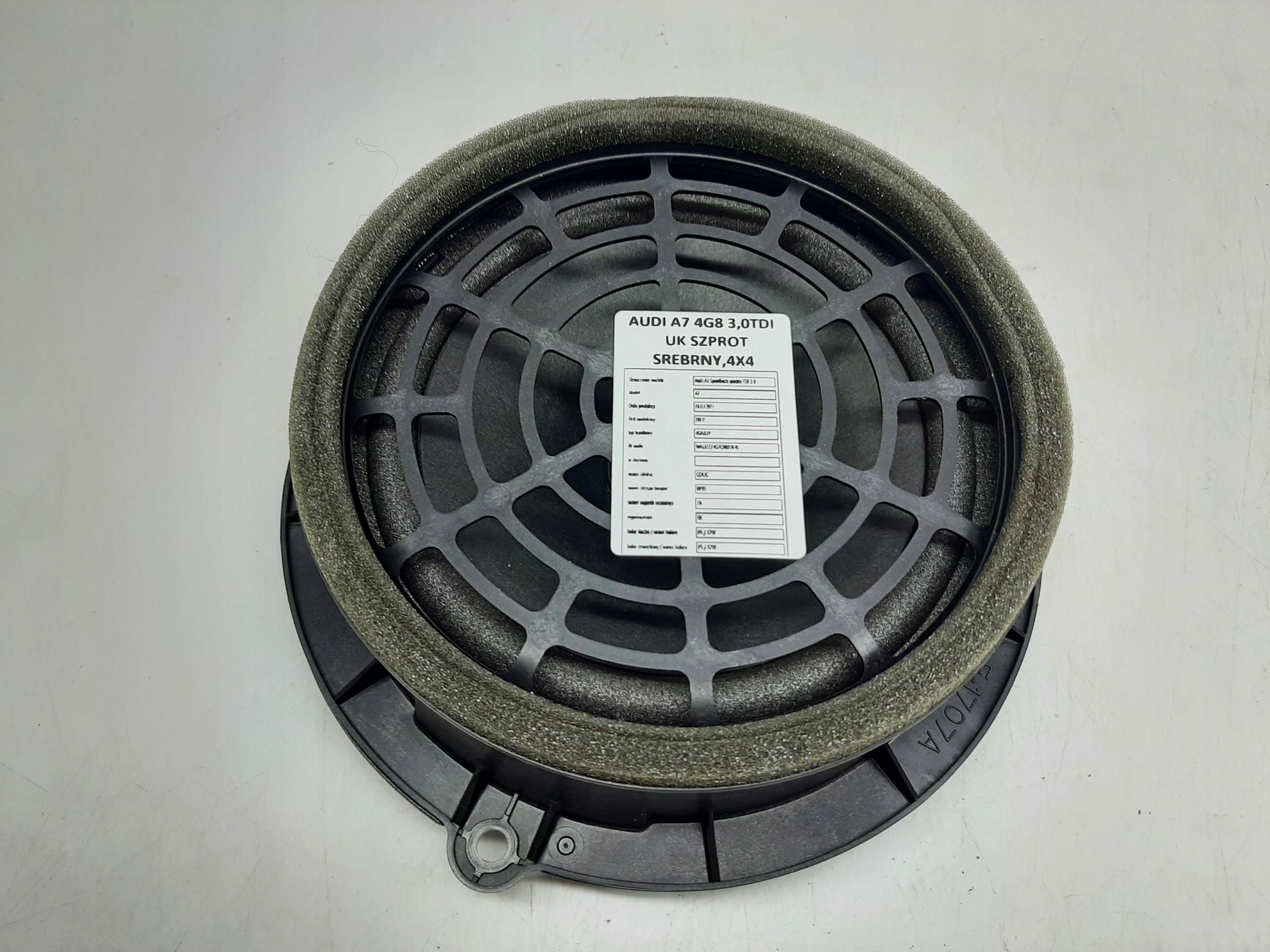 AUDI A7 SPORTBACK S-LINE 2010- GŁOŚNIK DRZWI PRAWY TYŁ 4G1035411
