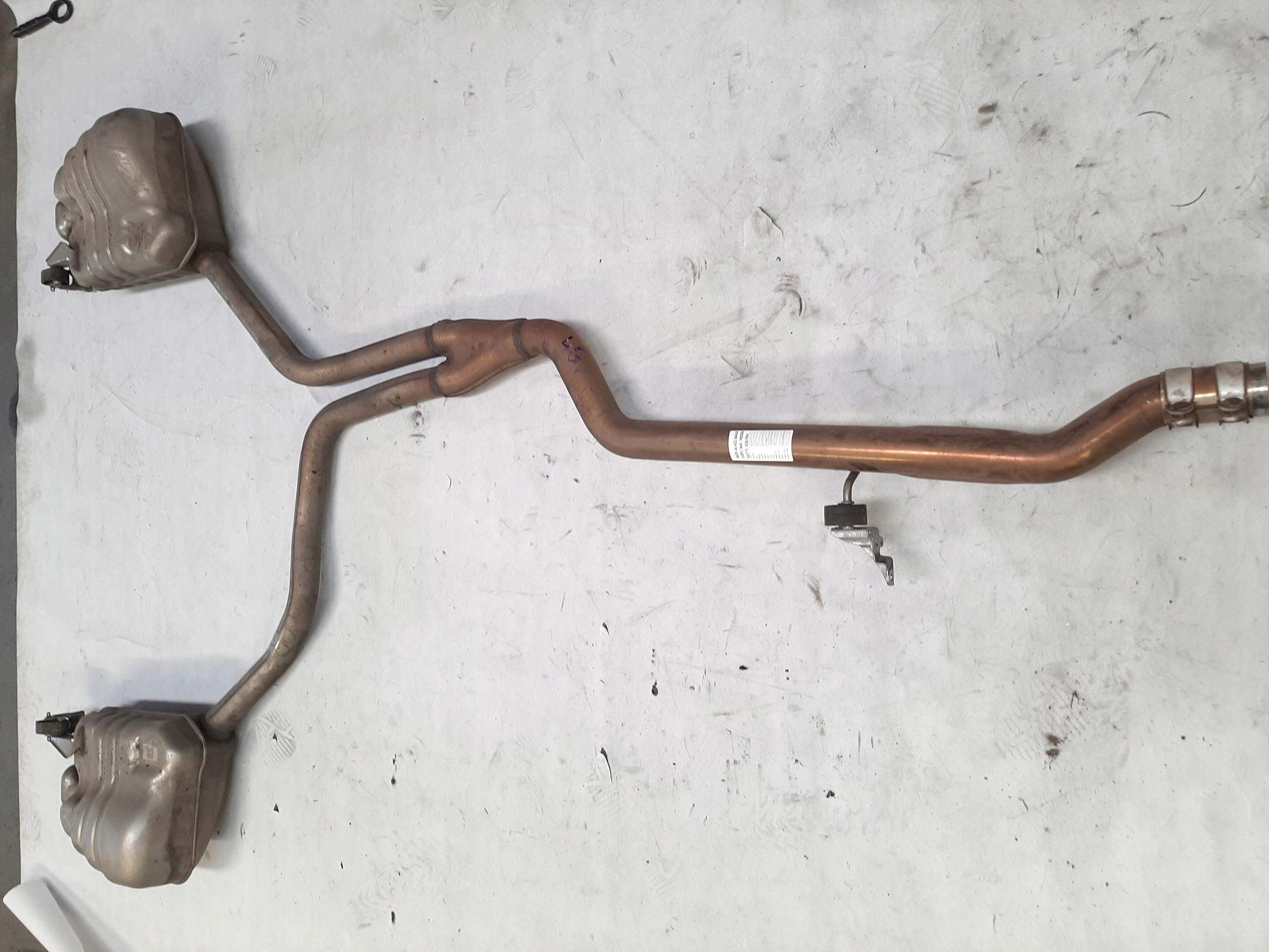 UKŁAD WYDECHOWY TŁUMIK PRAWY LEWY AUDI A6 C7 LIFT 3.0 TDI 2014- 4G0253611M