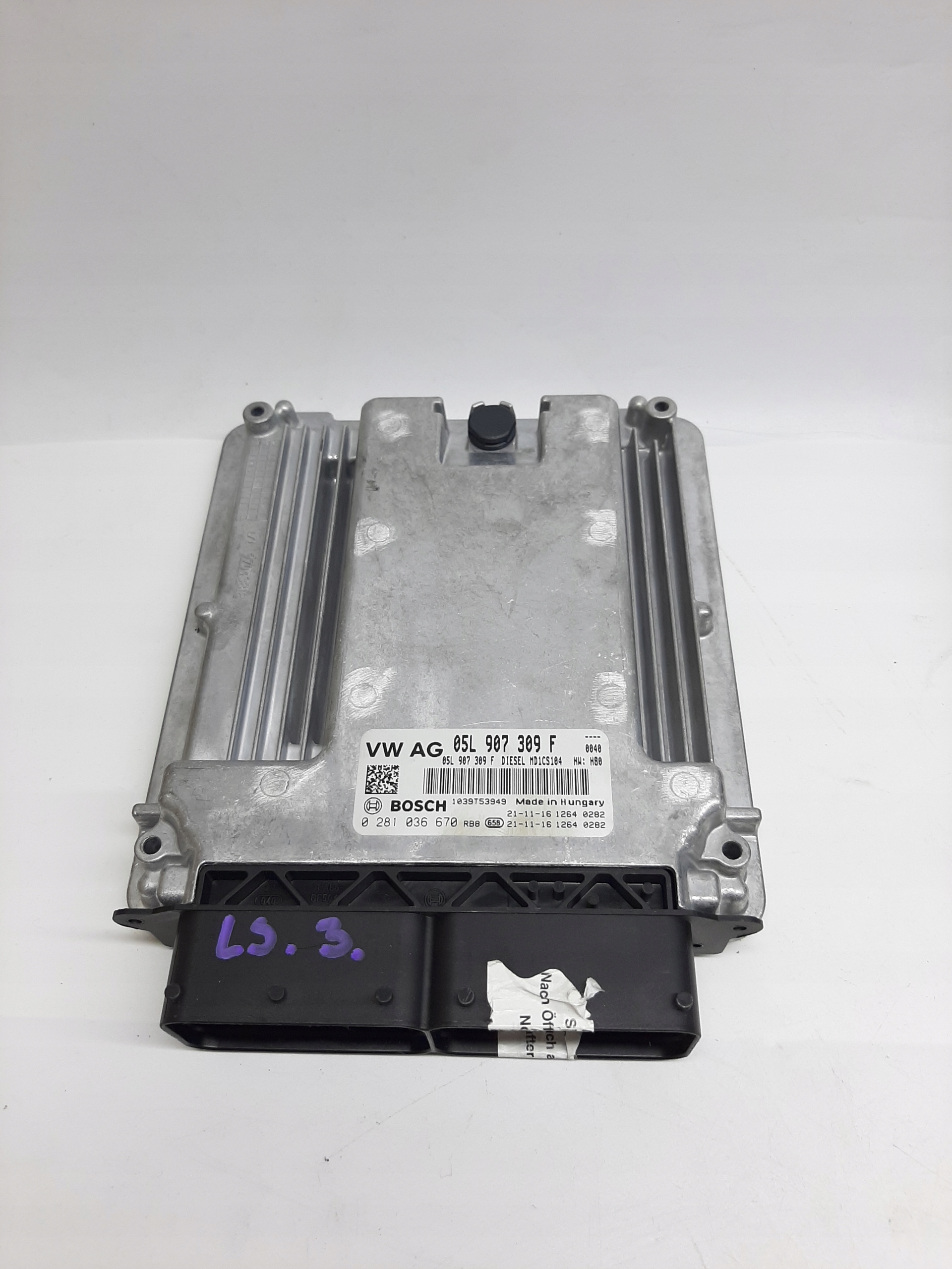 VW TRANSPORTER T6 KOMPUTER STEROWNIK SILNIKA ECU 05L907309F