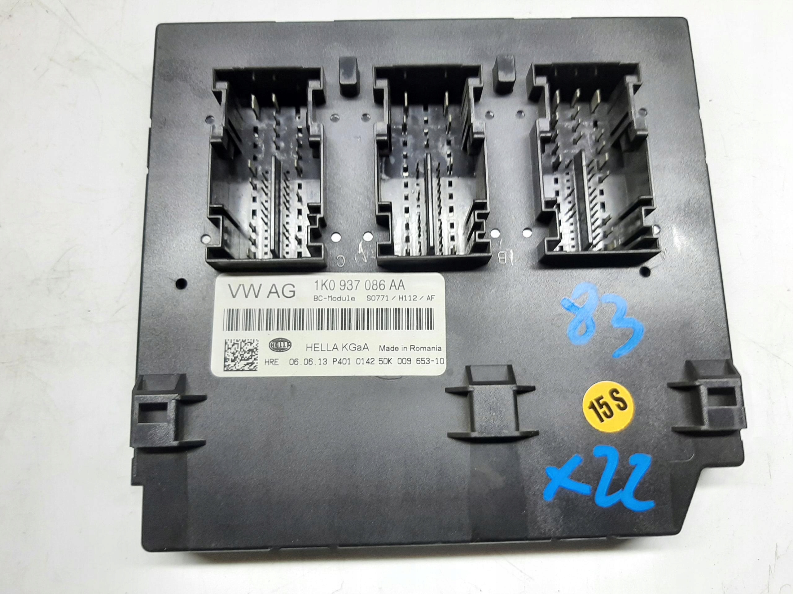 VOLKSWAGEN GOLF VI 2008- MODUŁ KOMFORTU STEROWNIK BCM 1K0937086AA