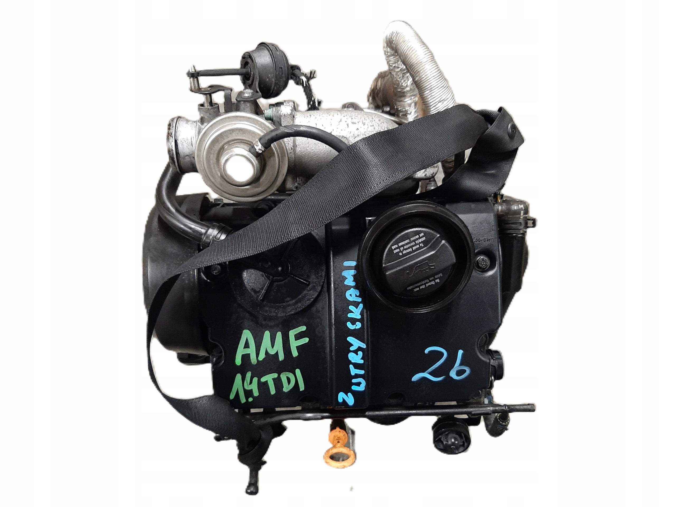 VOLKSWAGEN POLO 9N 2001-2009R SILNIK KOMPLETNY DIESEL AMF 1.4 TDI