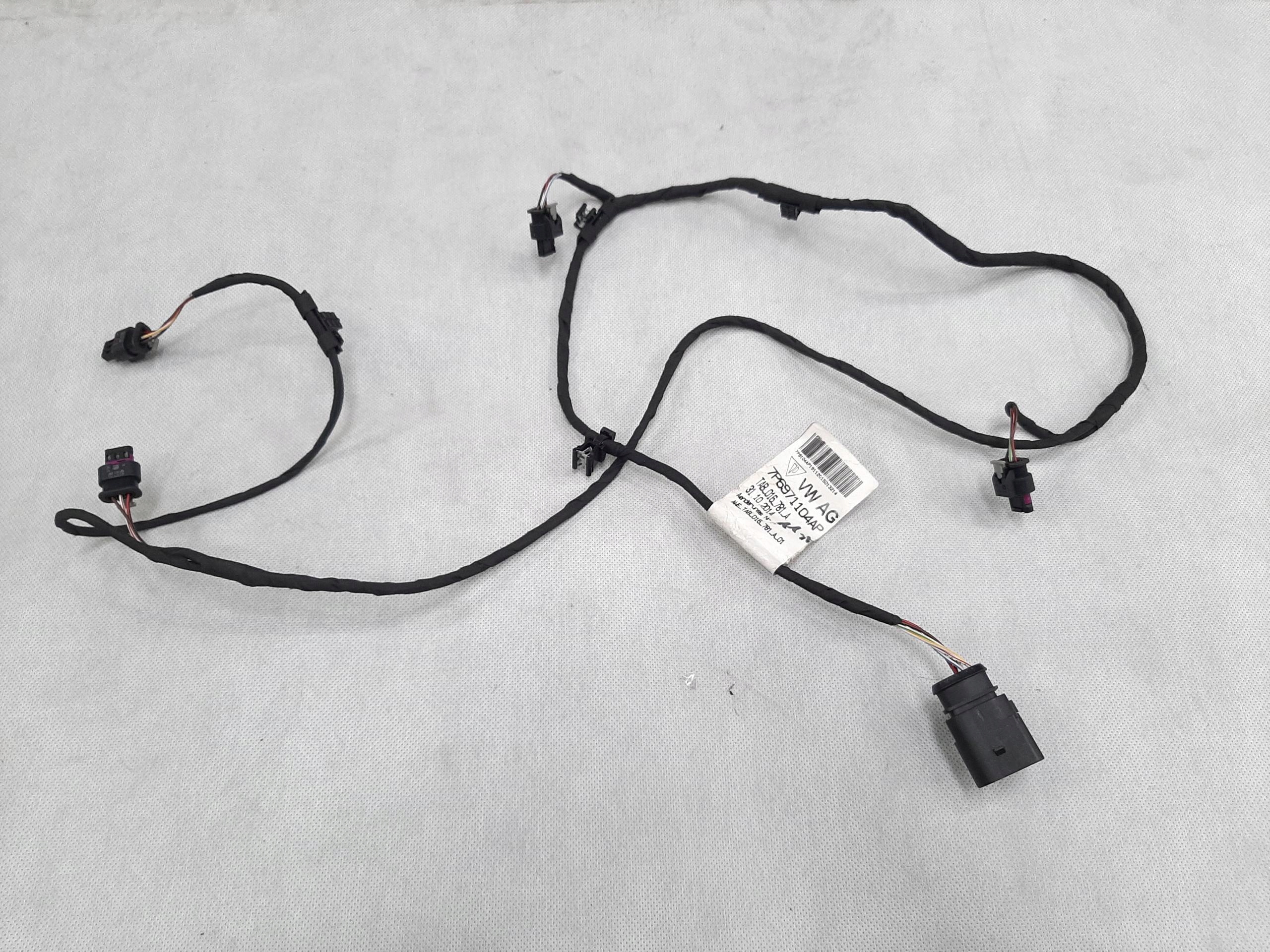 VW TOUAREG 7P WIĄZKA INSTALACJA TYLNEGO ZDERZAKA PDC 7P6971104AP