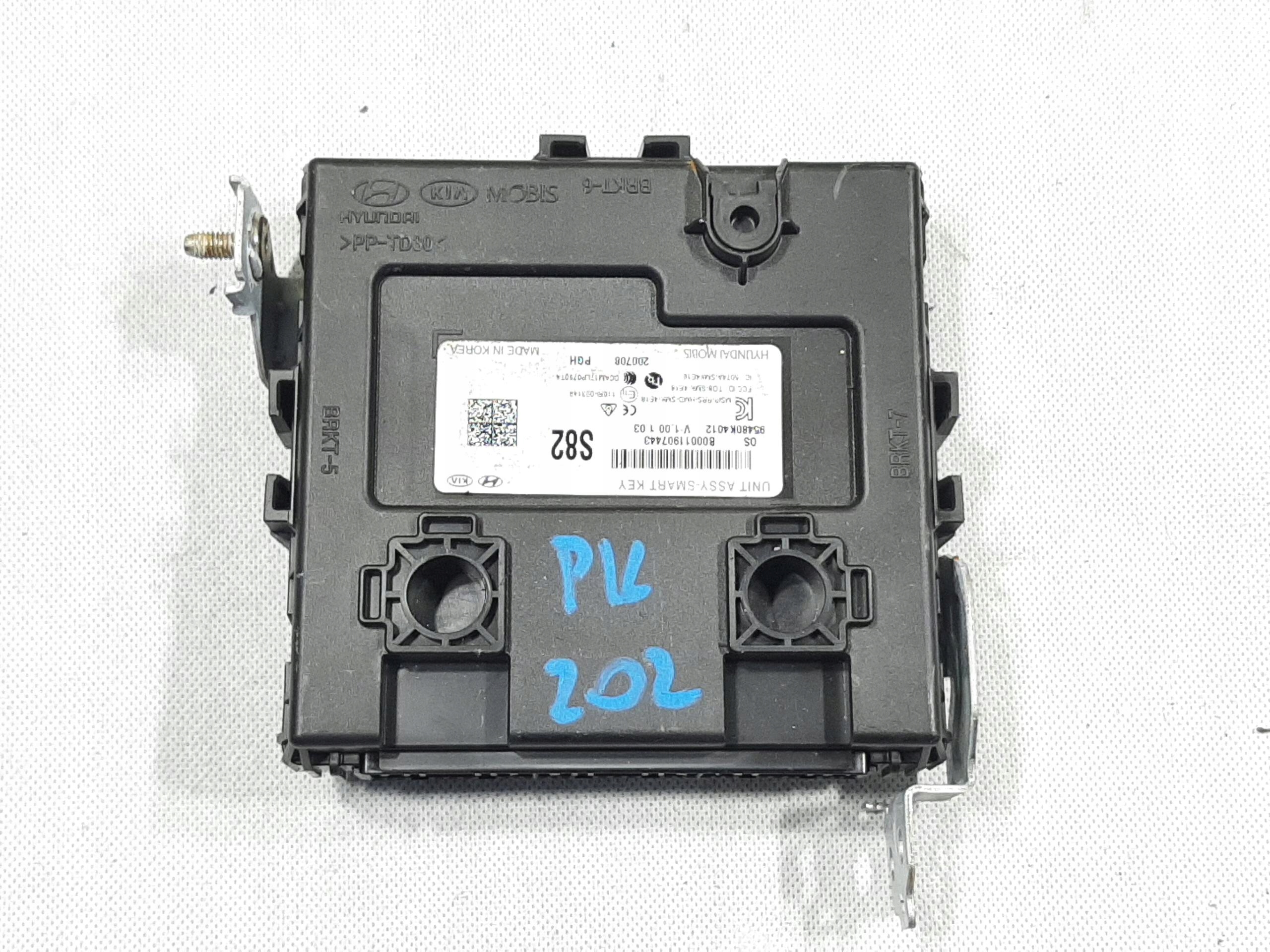 HYUNDAI KONA EV ELECTRIC 2018- STEROWNIK MODUŁ SMART KEY 95480K4012