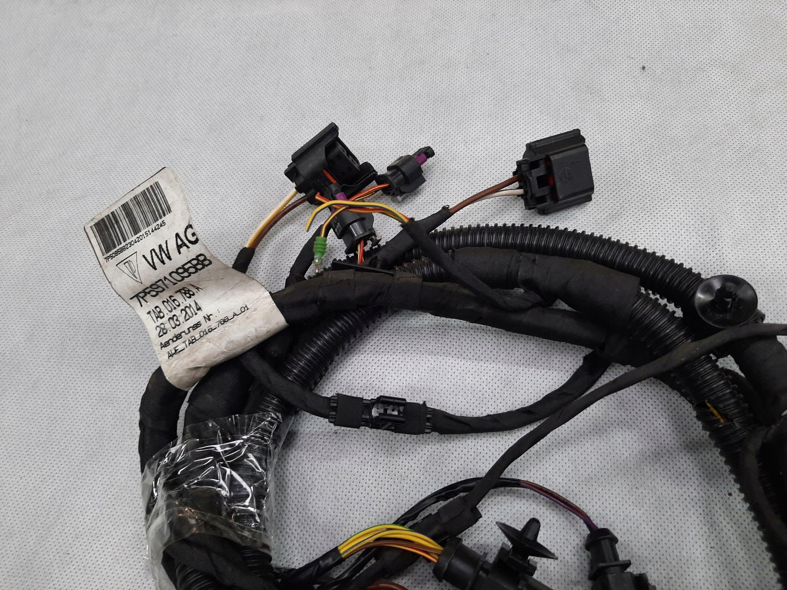 PORSCHE CAYENNE 7P WIĄZKA INSTALACJA PRZEDNIEGO ZDERZAKA 7P5971095BB