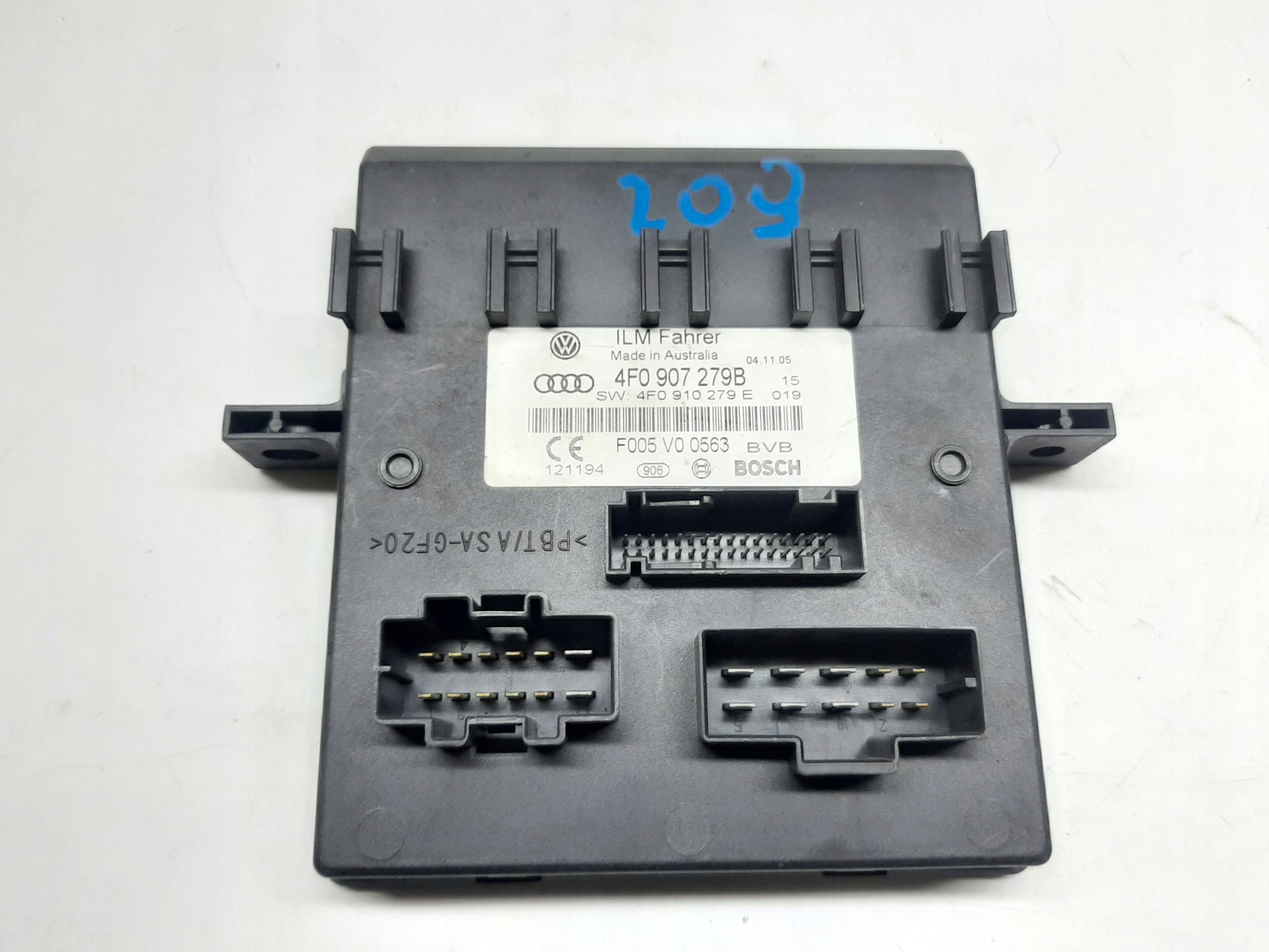 AUDI A6 C6 2004- MODUŁ STEROWNIK ŚWIATEŁ 4F0907279B
