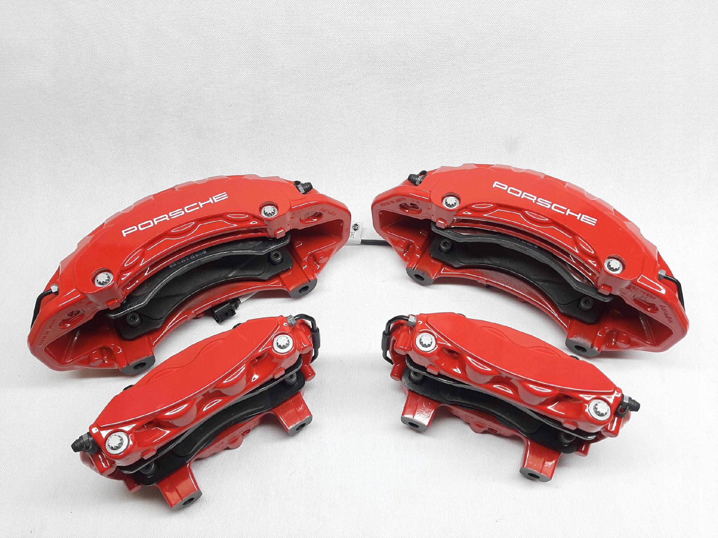 PORSCHE CAYENNE 9Y0 ZACISKI HAMULCOWE KOMPLET