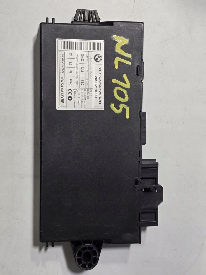 BMW E61 E87 E90 E91 MODUŁ STEROWNIK CAS 3 9147226 5WK49513YBR