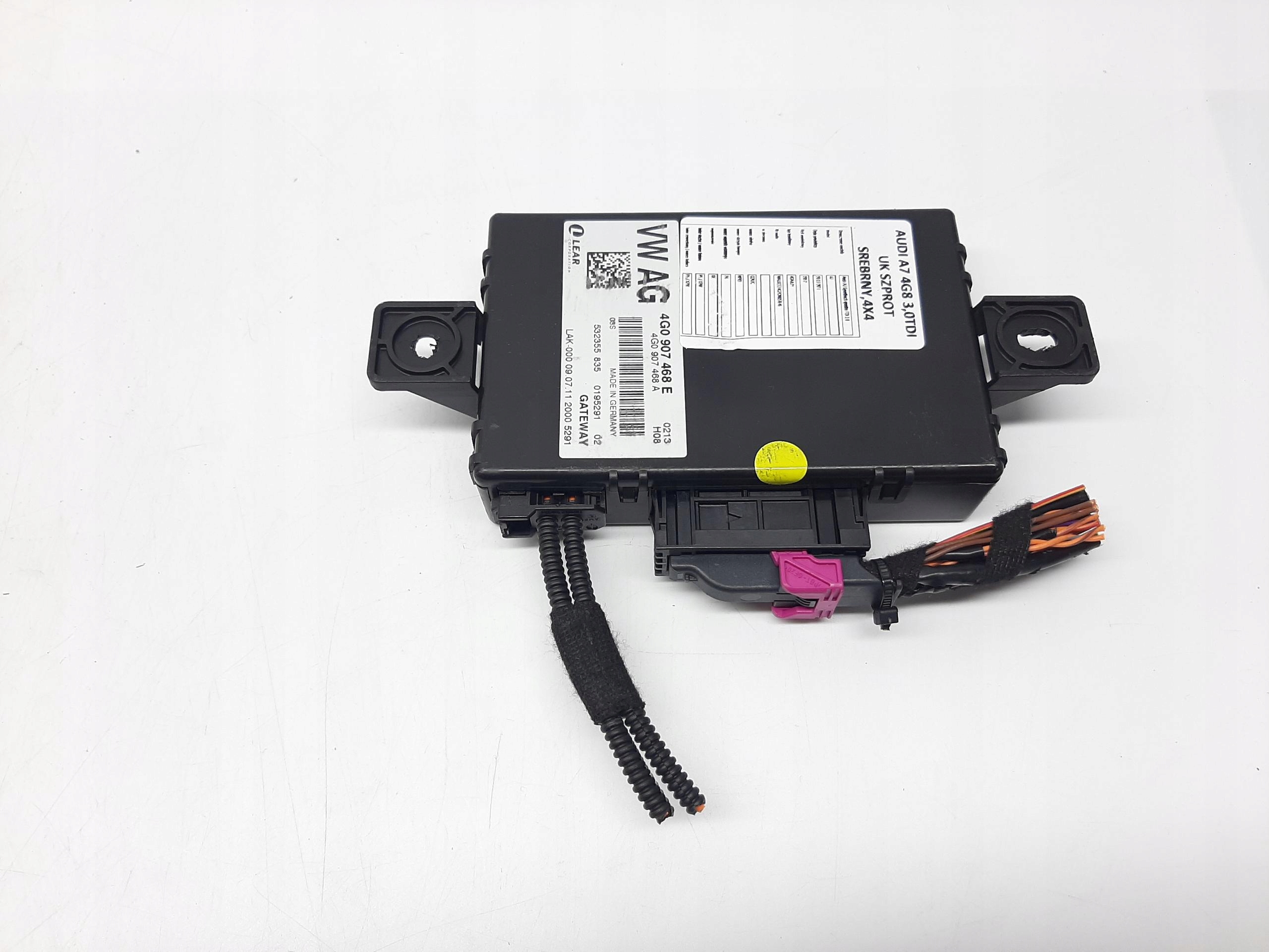 AUDI A7 SPORTBACK 3.0 TDI 2010- MODUŁ STEROWNIK GATEWAY 4G0907468E