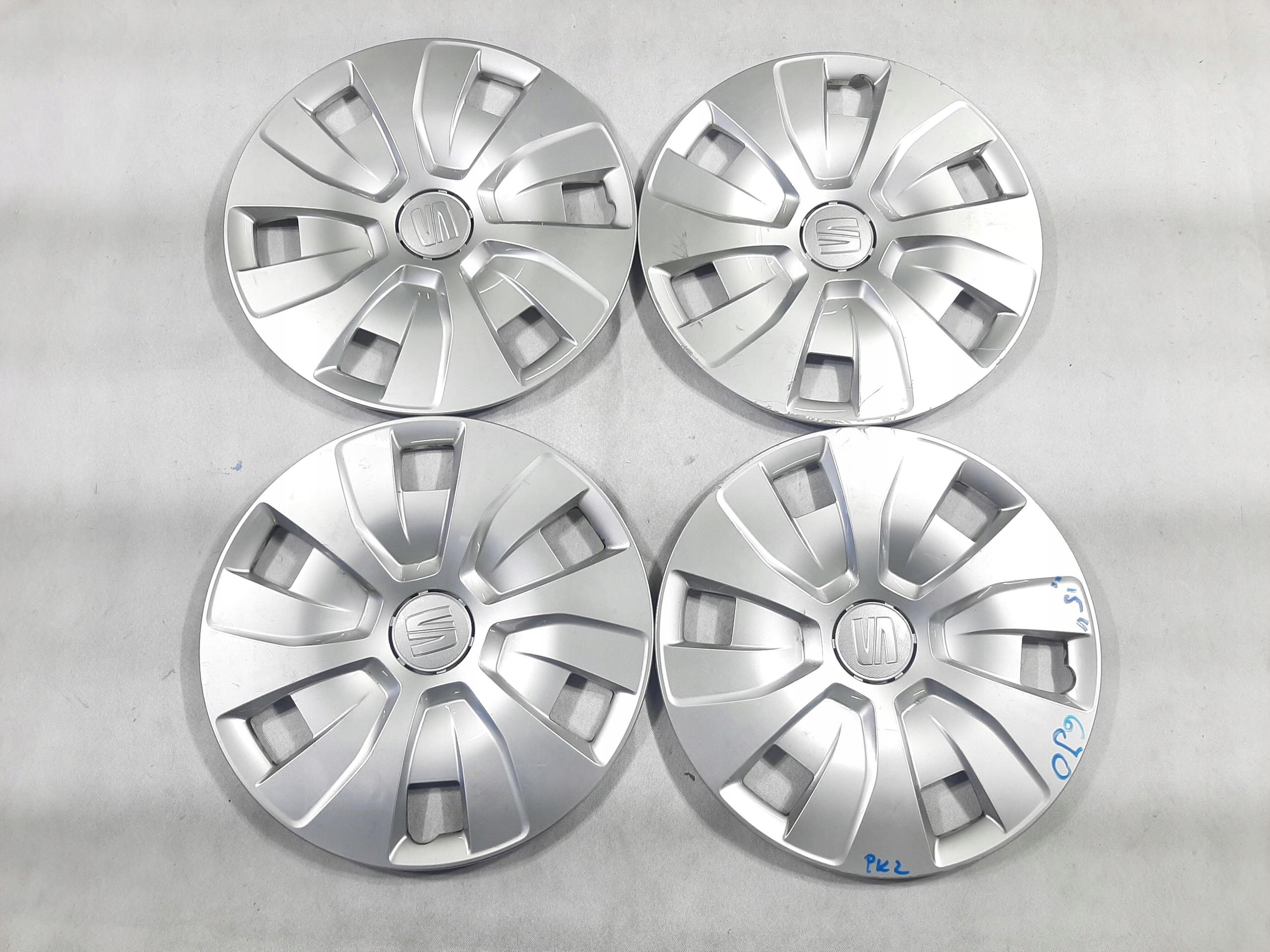 SEAT KOŁPAK KOŁPAKI 15" KOMPLET ORYGINAŁ 6J0601147