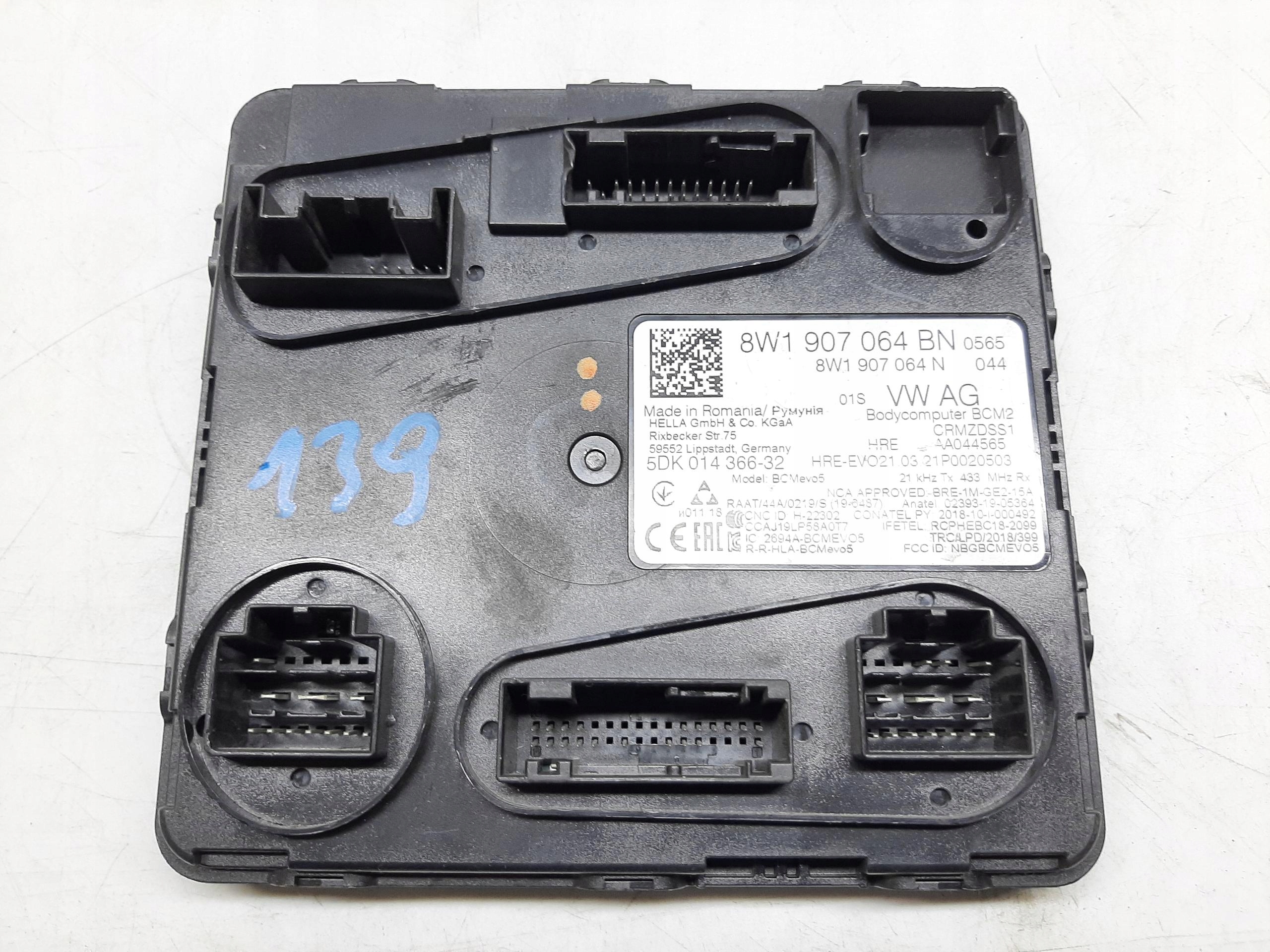 AUDI A4 B9 2015- MODUŁ KOMFORTU STEROWNIK BCM 8W1907064BN