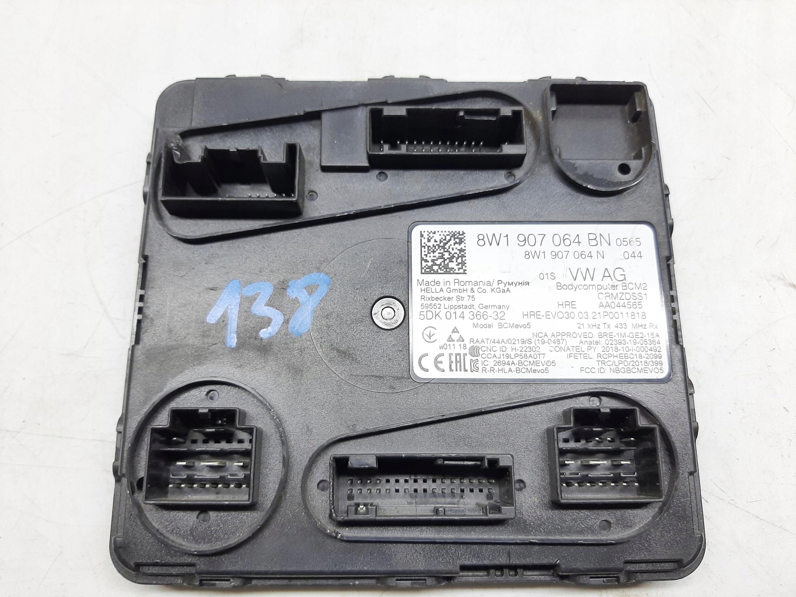 AUDI A4 B9 2015- MODUŁ KOMFORTU STEROWNIK BCM 8W1907064BN