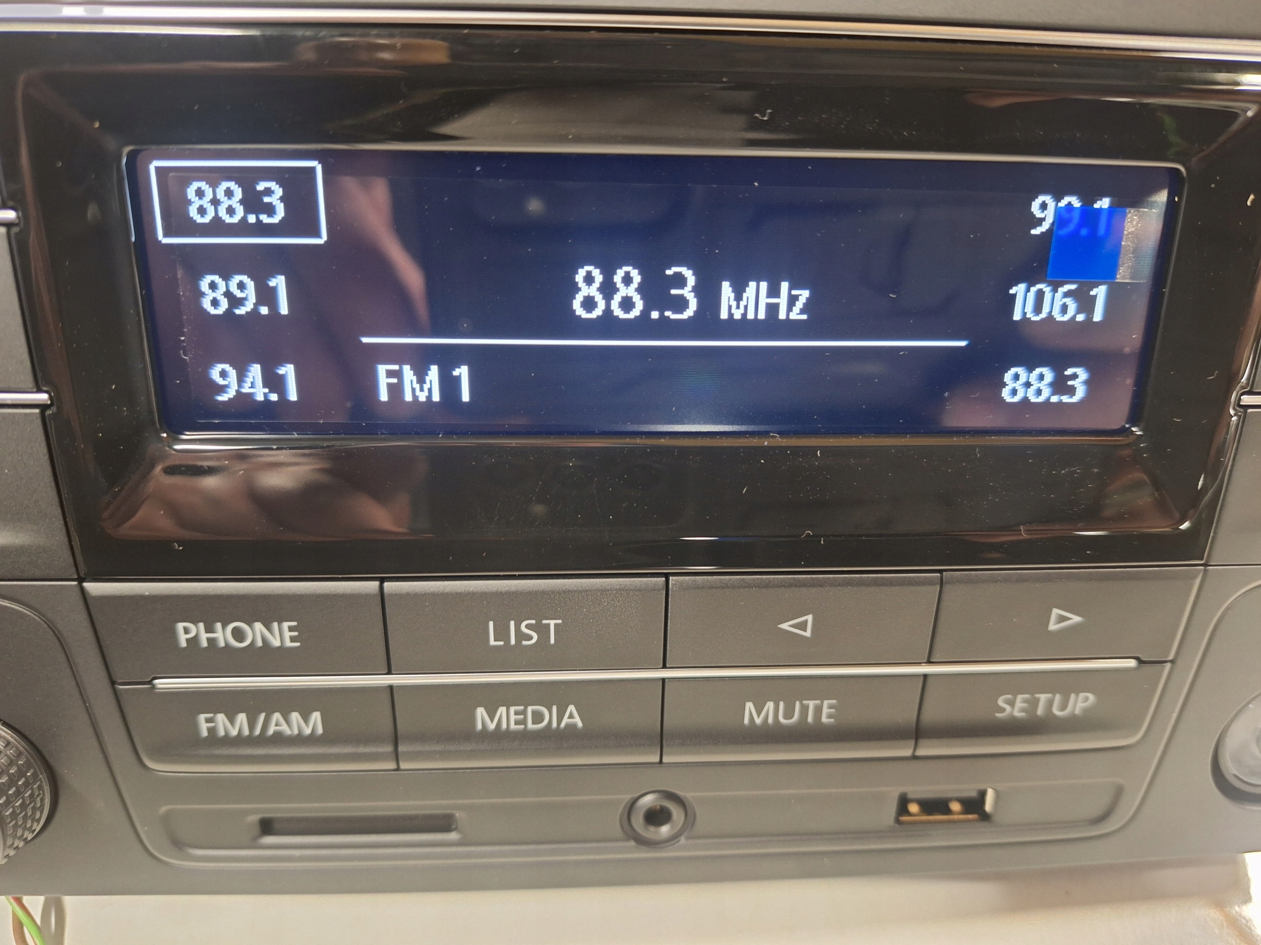 VW POLO JETTA RADIO 5CU035181A oryginał HARMAN SD USB BLUETOOTH - obrazek 4