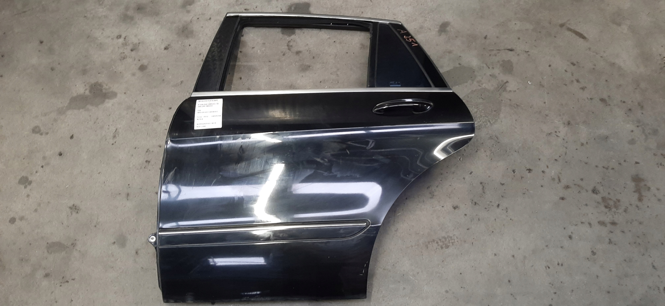 MERCEDES-BENZ R-CLASS W251 4MATIC 05-09 DRZWI LEWY TYŁ OBSIDIAN BLACK