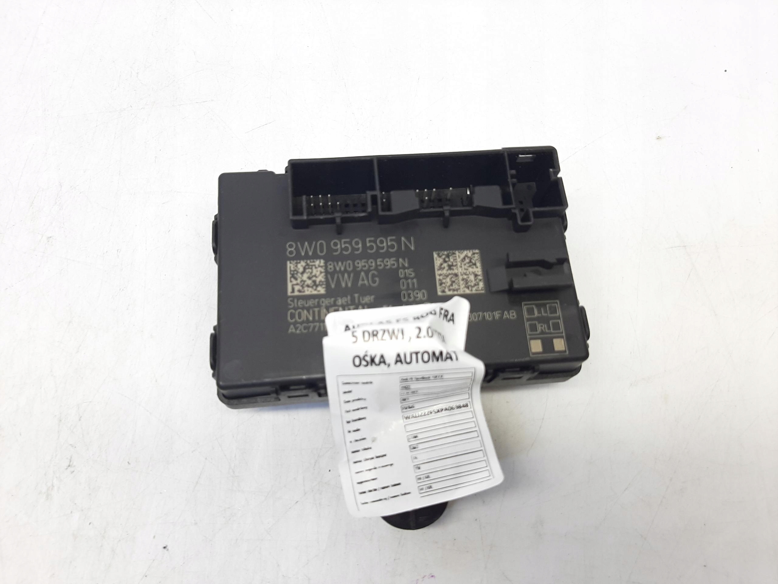 AUDI A5 SPORTBACK II LIFT 21- MODUŁ STEROWNIK DRZWI LEWY TYŁ 8W0959595N