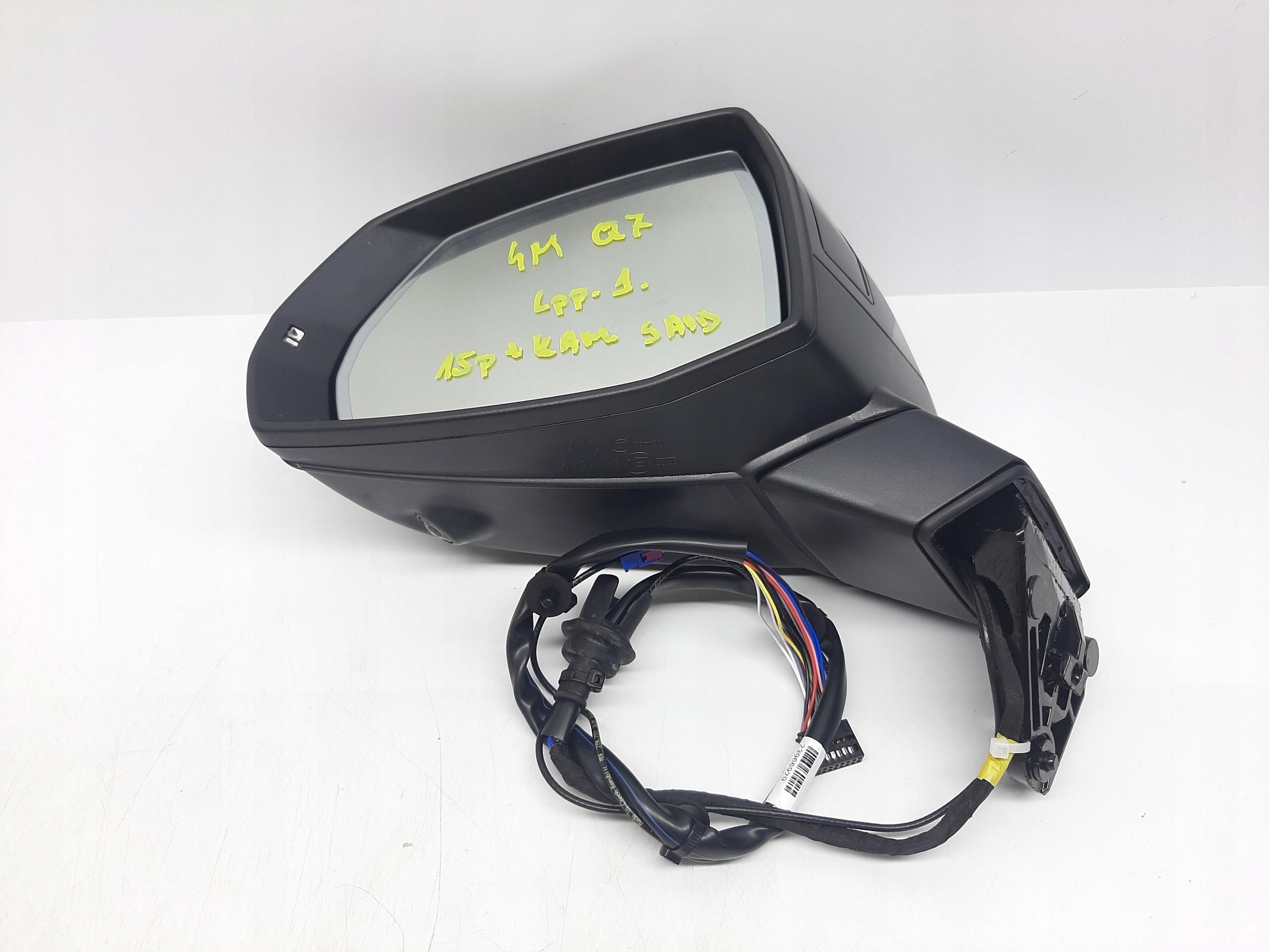 AUDI Q7 4M LUSTERKO ZEWNĘTRZNE LEWE 15 PIN KAMERA SIDE ASSIST 4M1857409L
