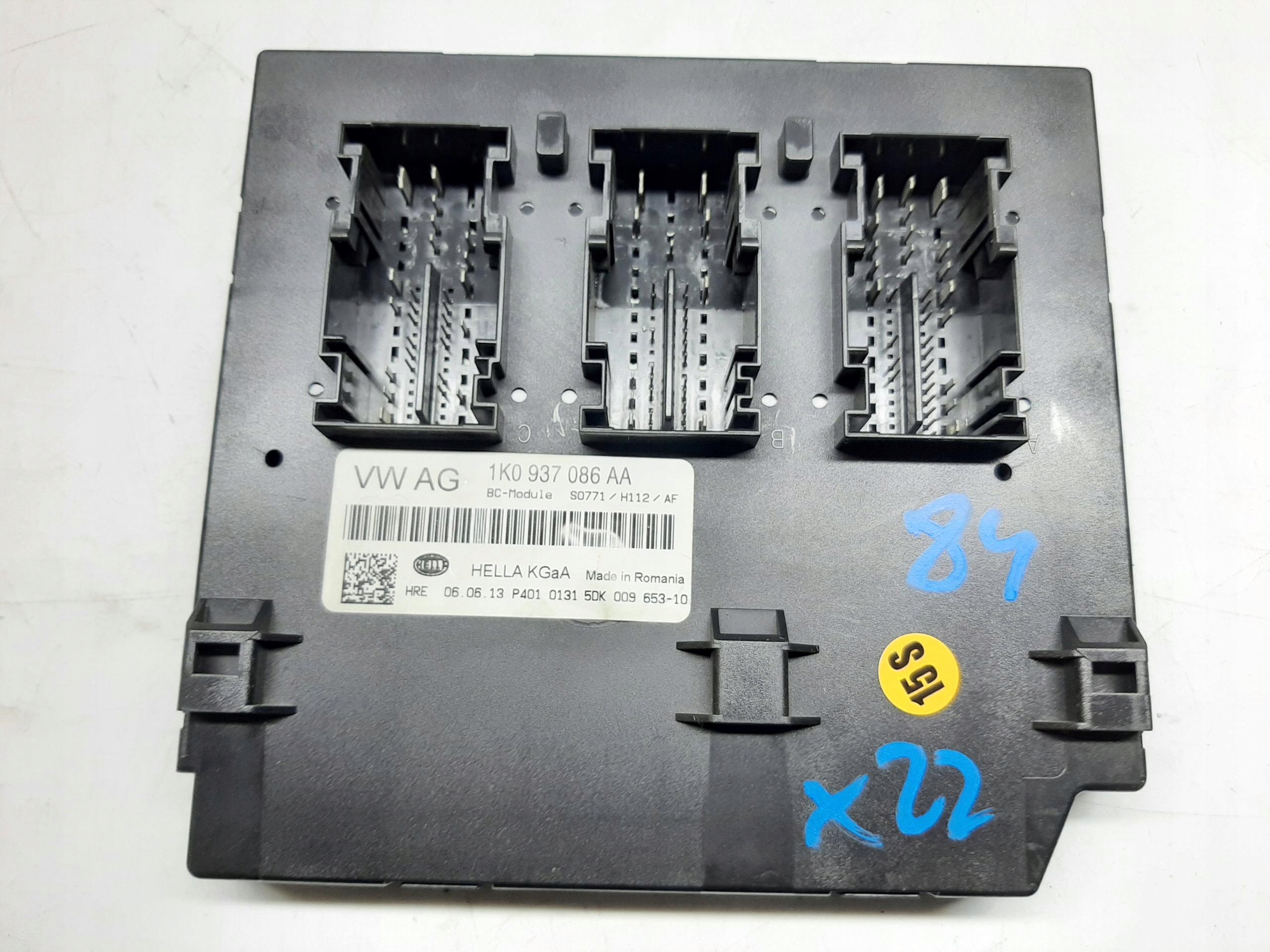 VOLKSWAGEN GOLF VI 2008- MODUŁ KOMFORTU STEROWNIK BCM 1K0937086AA