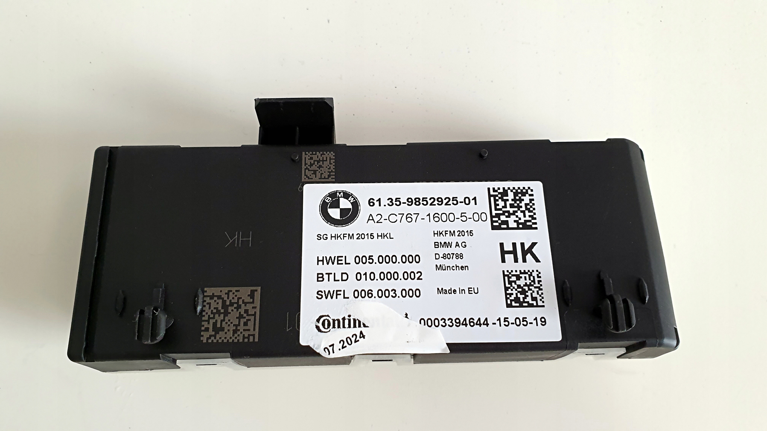 BMW G20 F40 G11 G30 Moduł sterownik klapy 9852925