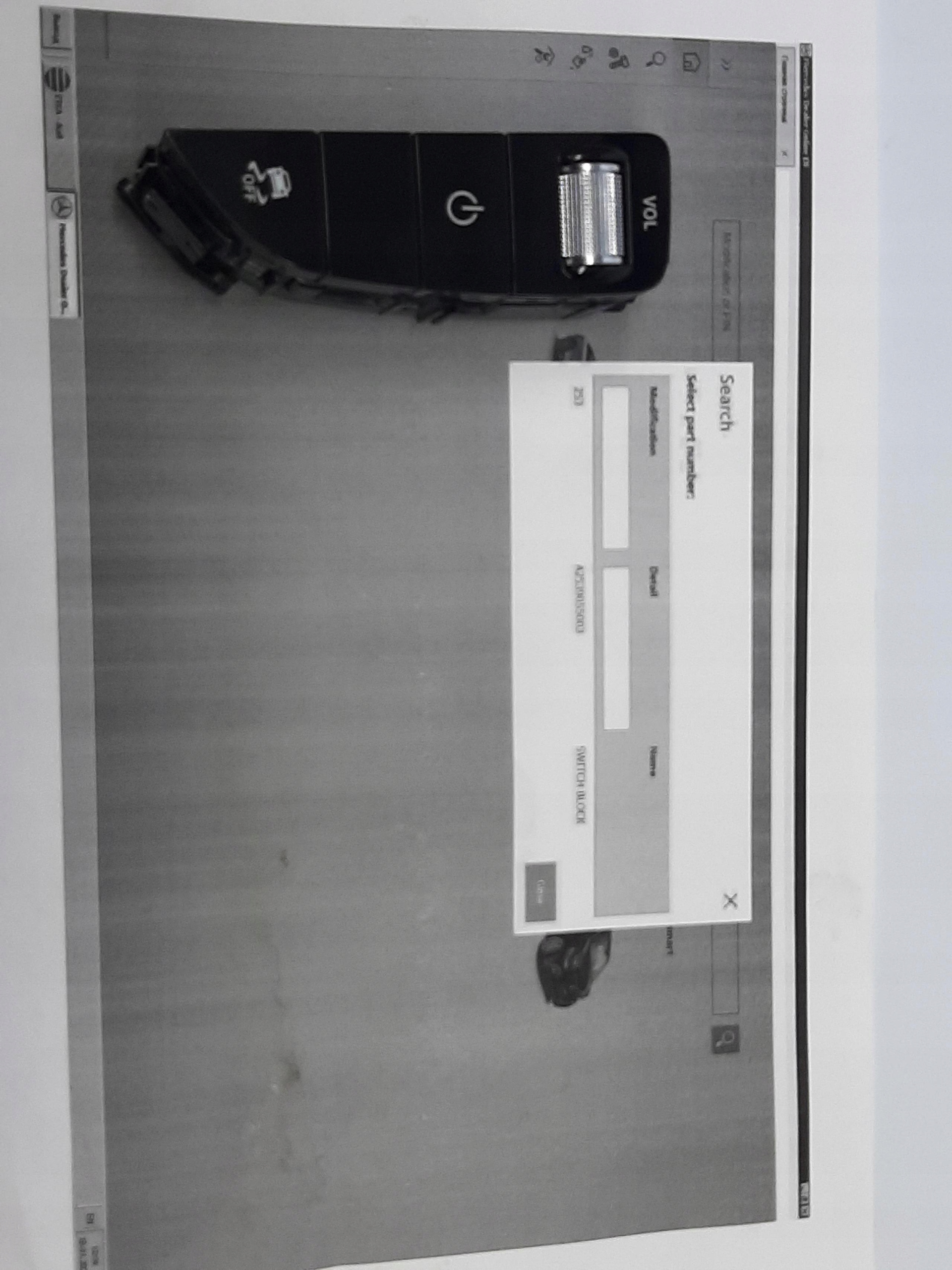 MERCEDES-BENZ GLC W253 PANEL STEROWANIA PRZEŁĄCZNIK A2539055703