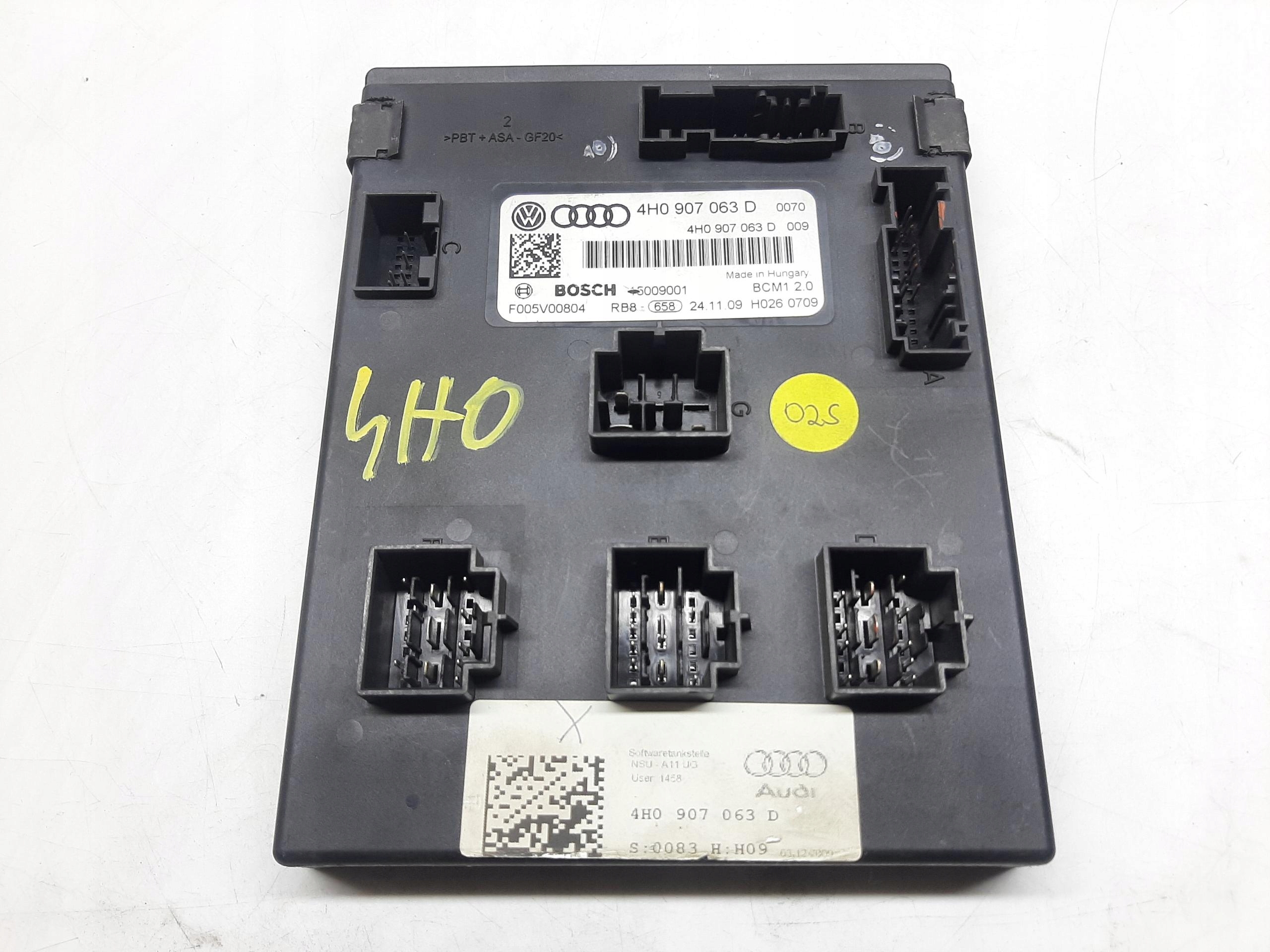 AUDI A8 D4 2011- MODUŁ KOMFORTU STEROWNIK BCM 4H0907063D