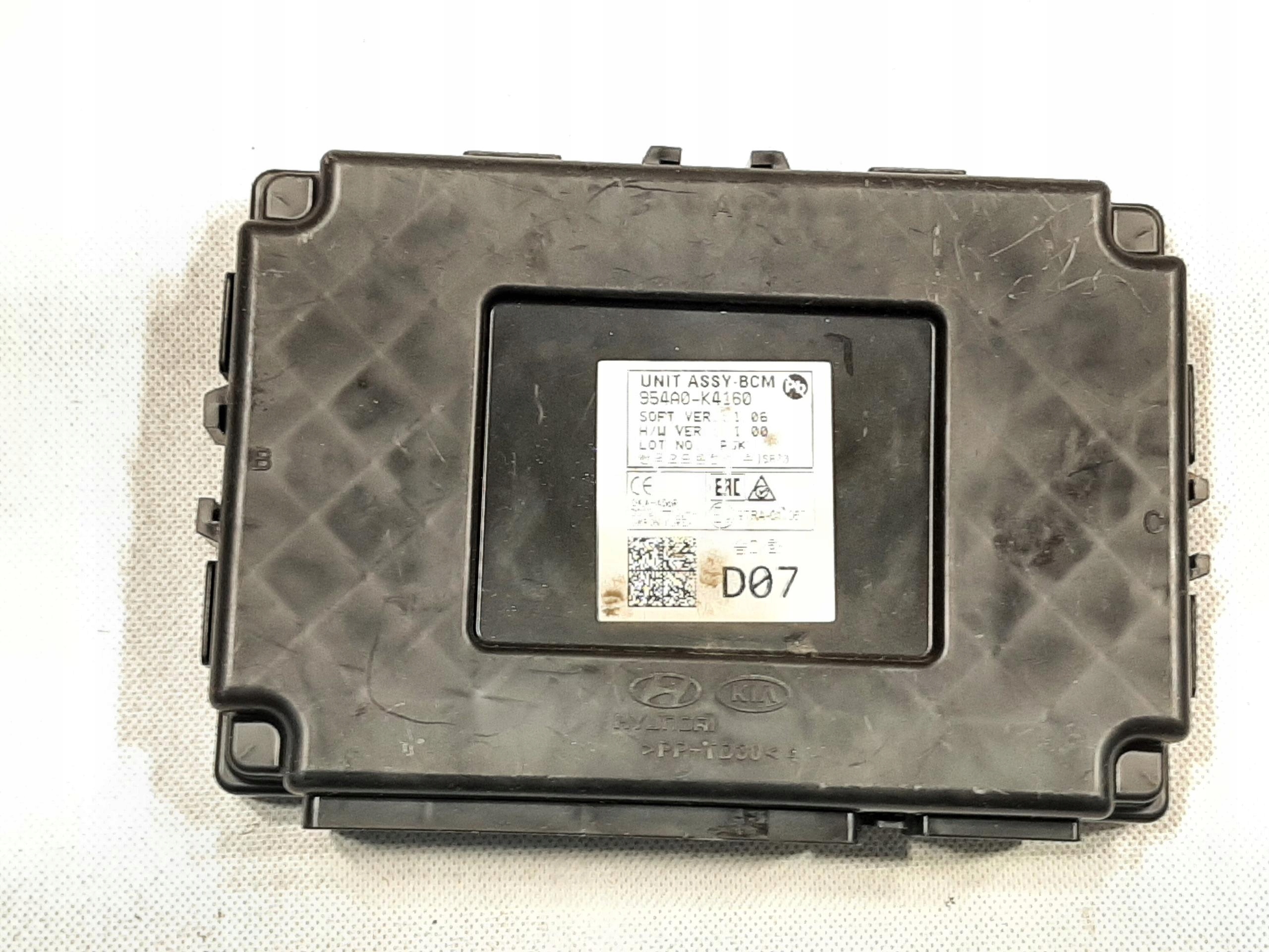 HYUNDAI KONA EV ELECTRIC 2018- STEROWNIK MODUŁ BCM 954A0-K4160