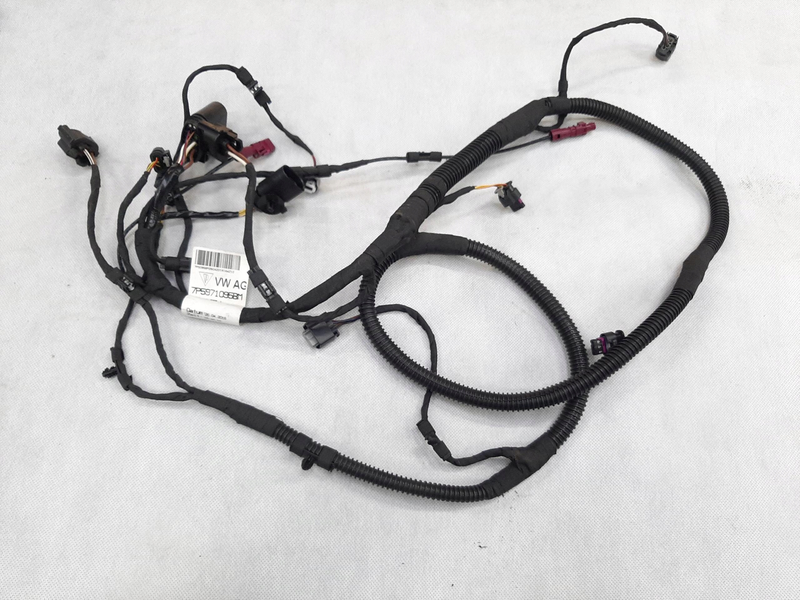 PORSCHE CAYENNE 7P WIĄZKA INSTALACJA PRZEDNIEGO ZDERZAK 7P5971095BM