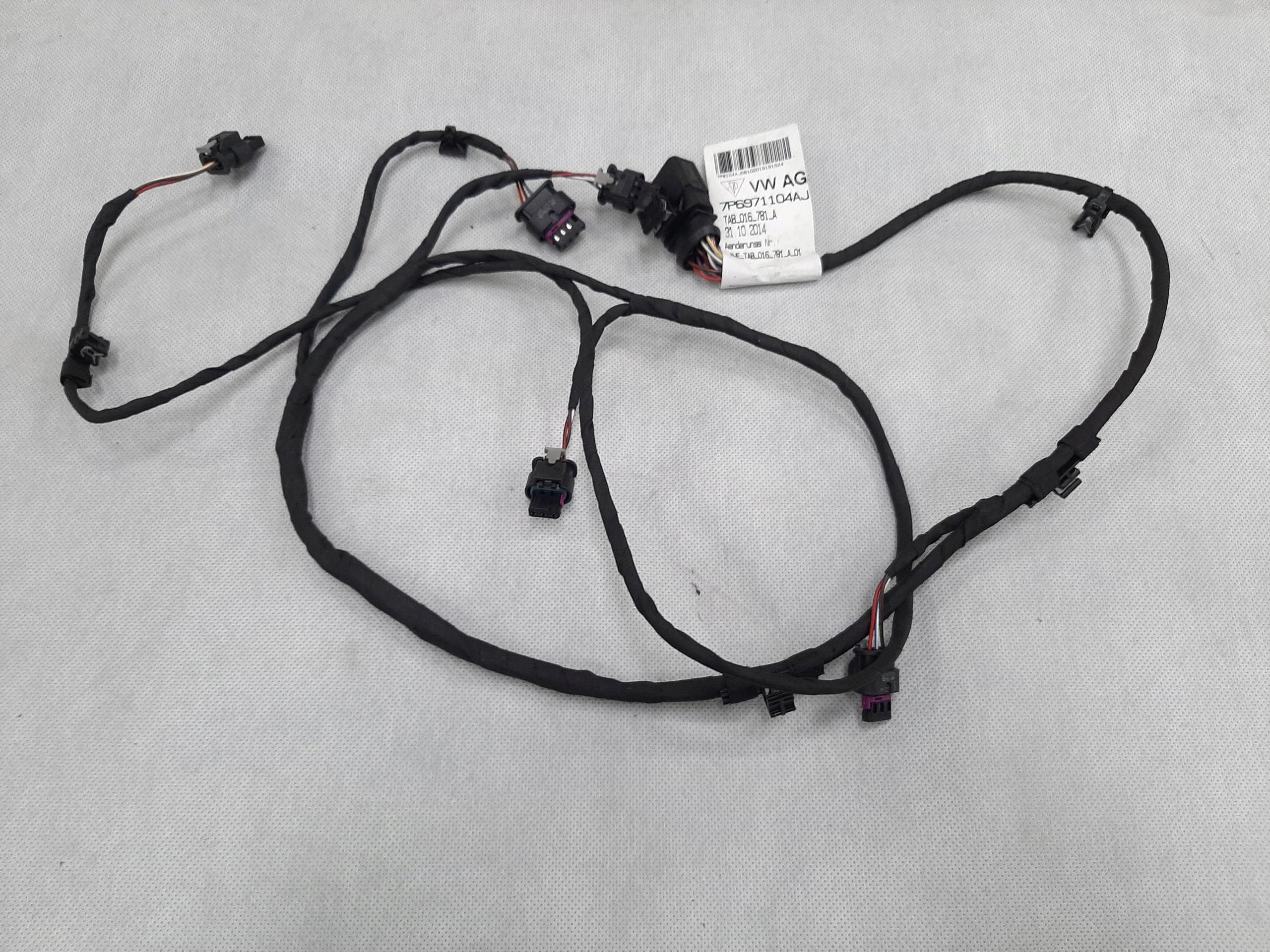 VW TOUAREG 7P WIĄZKA INSTALACJA TYLNEGO ZDERZAKA PDC 7P6971104AJ