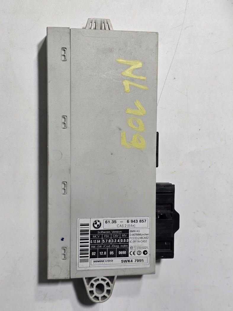 BMW E60 E61 E63 E64 MODUŁ STEROWNIK CAS 2 6943857 5WK47995