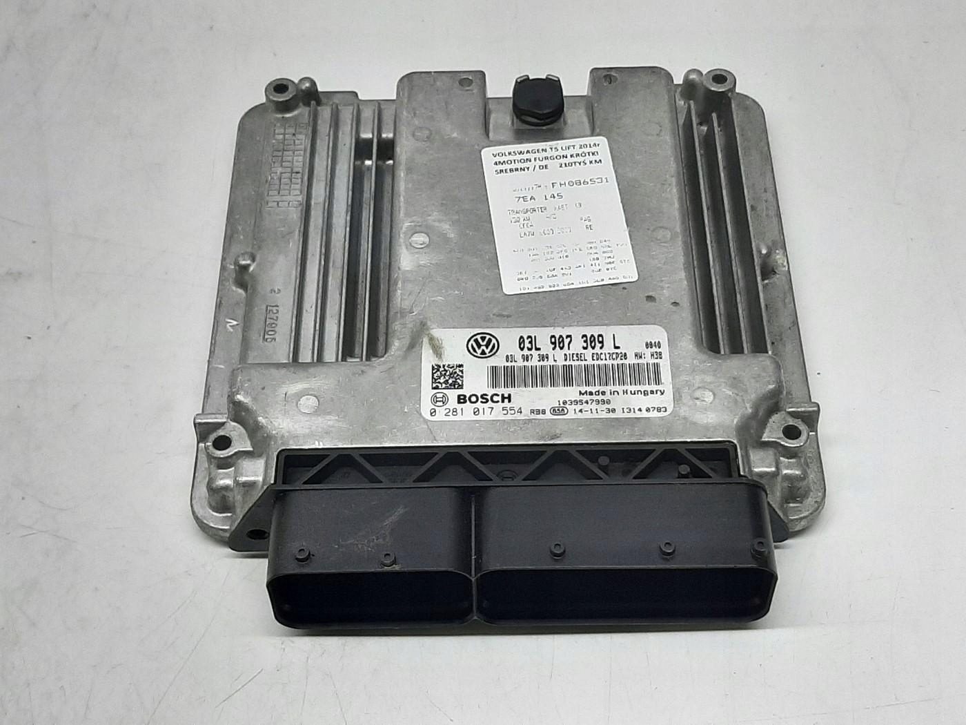 VW TRANSPORTER T5 LIFT 2.0 BiTDI 09- KOMPUTER STEROWNIK SILNIKA 03L907309L