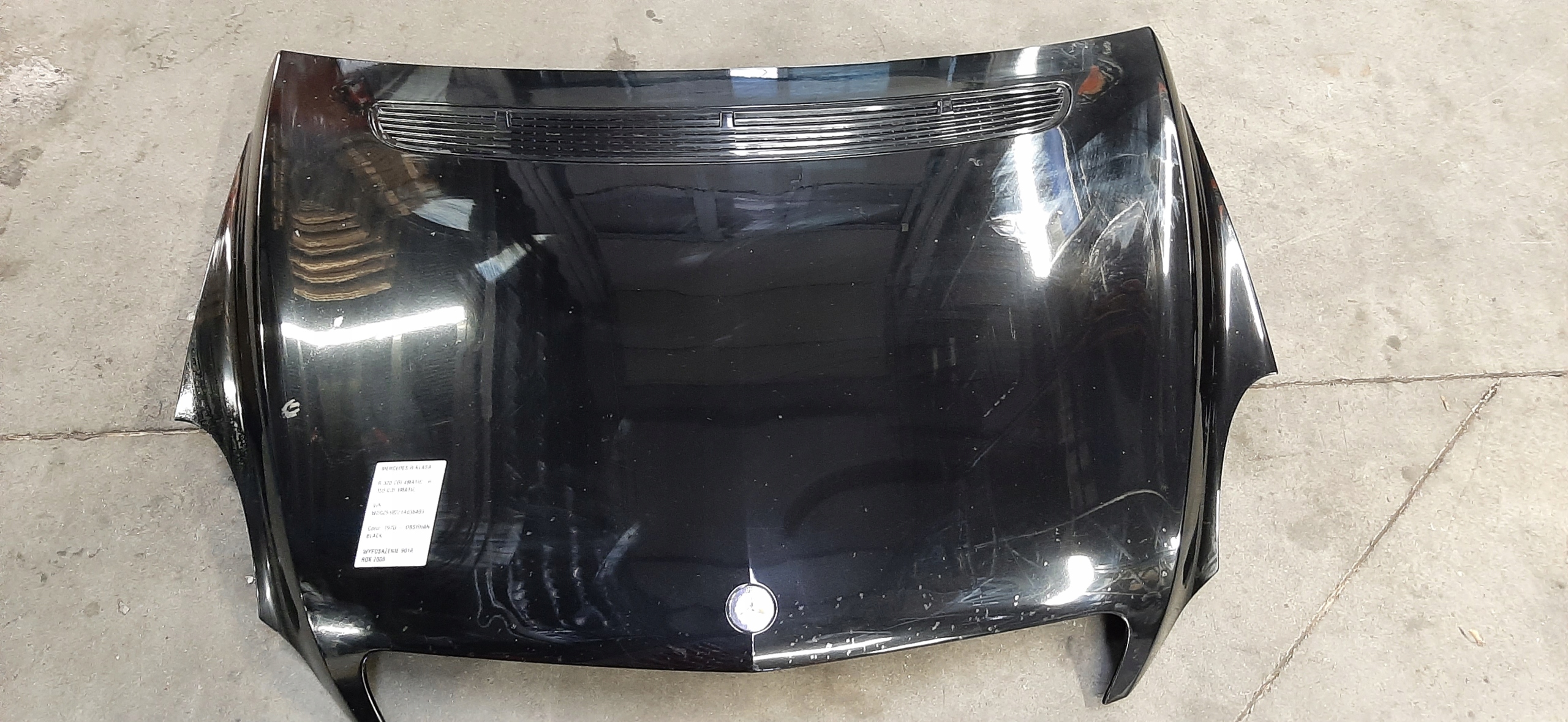 MERCEDES-BENZ R-CLASS W251 05-09 MASKA KLAPA SILNIKA OBSIDIAN BLACK