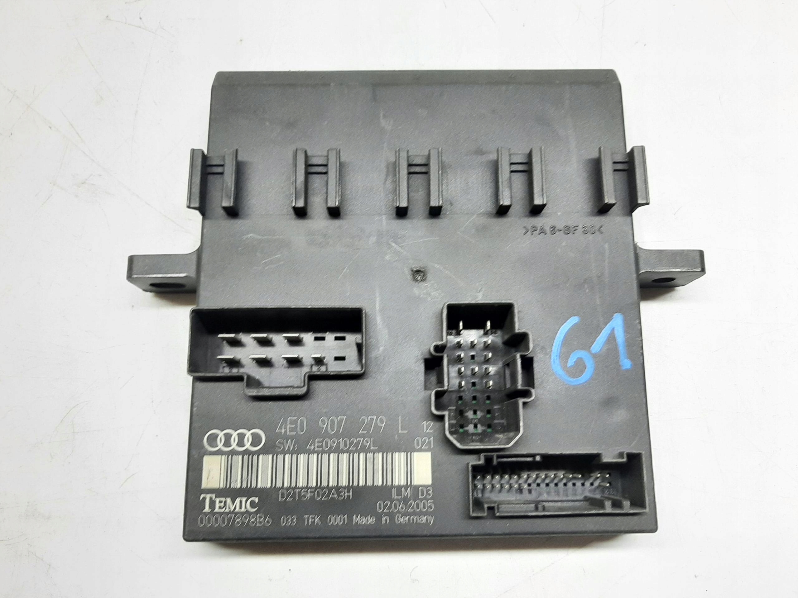 AUDI A8 D3 2002- MODUŁ STEROWNIK ŚWIATEŁ 4E0907279L