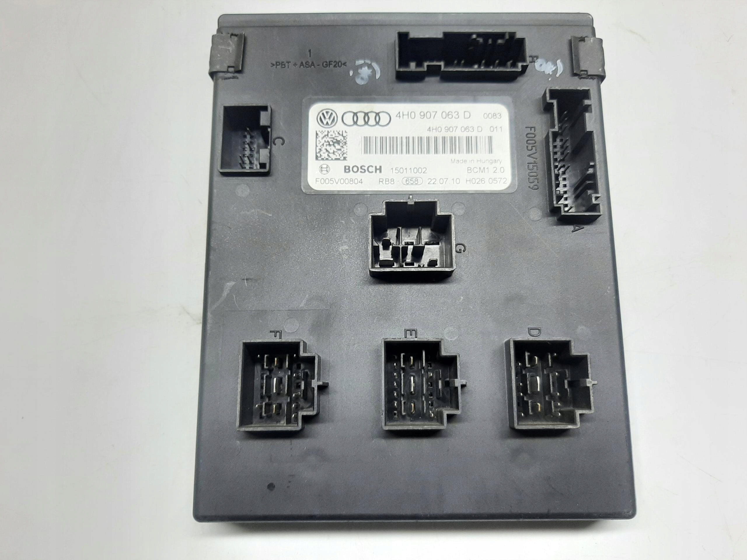 AUDI A8 D4 2011- MODUŁ KOMFORTU STEROWNIK BCM 4H0907063D
