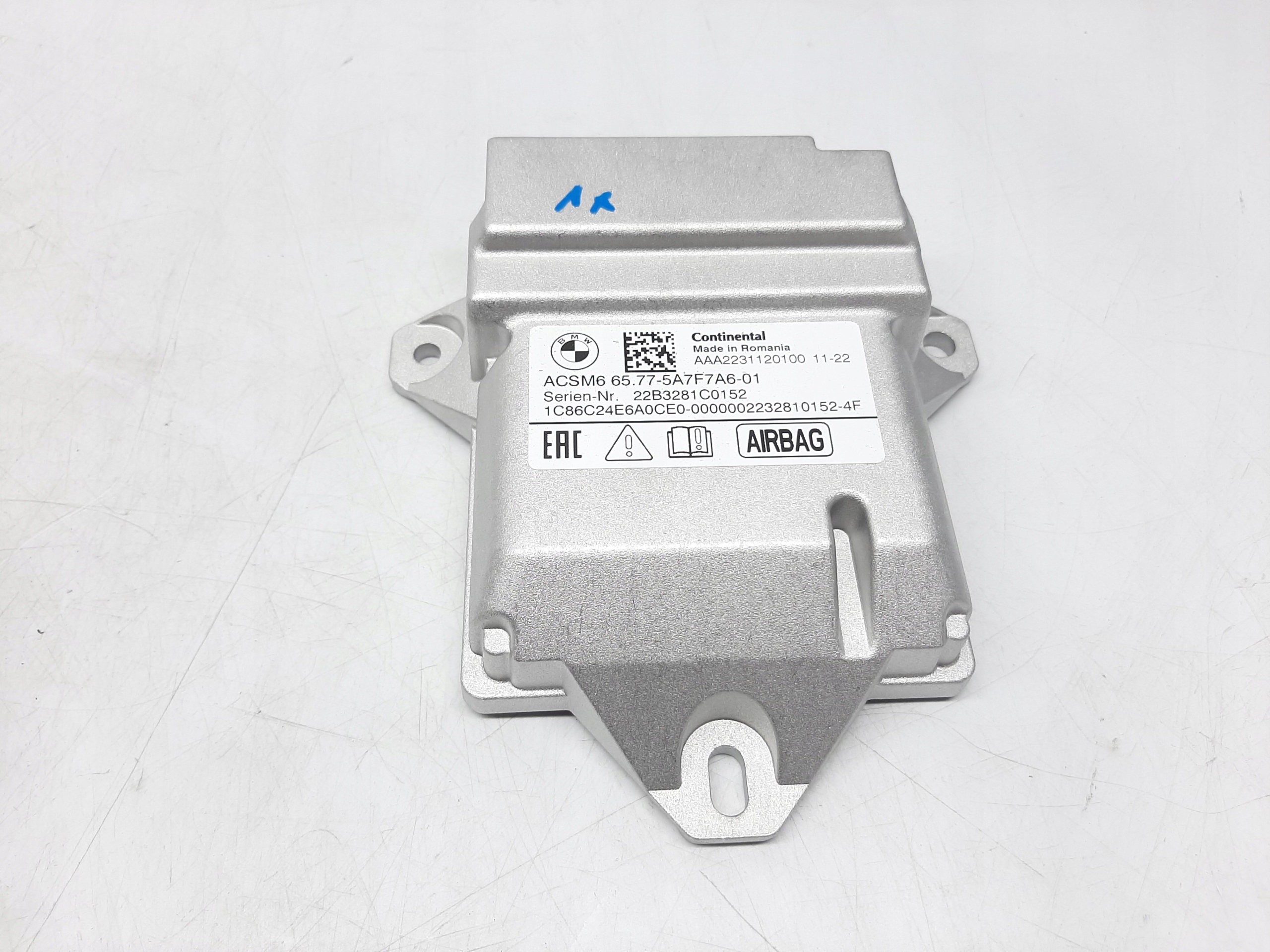 BMW 2 F44 MODUŁ SENSOR AIRBAG PODUSZEK POWIETRZNYCH 65.77-5A7F7A6-01