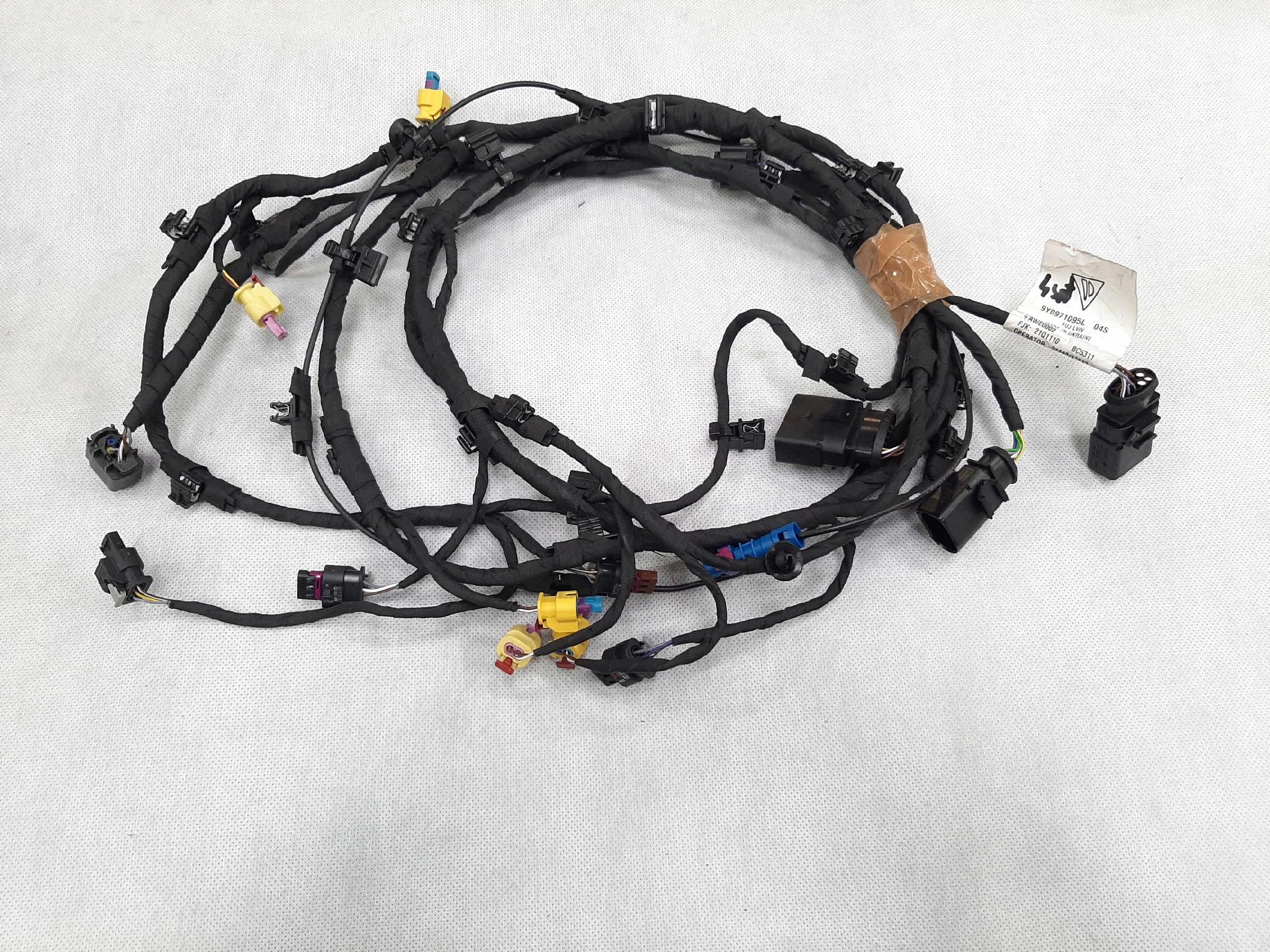 PORSCHE CAYENNE 9Y WIĄZKA INSTALACJA PRZEDNIEGO ZDERZAKA 9Y0971095L