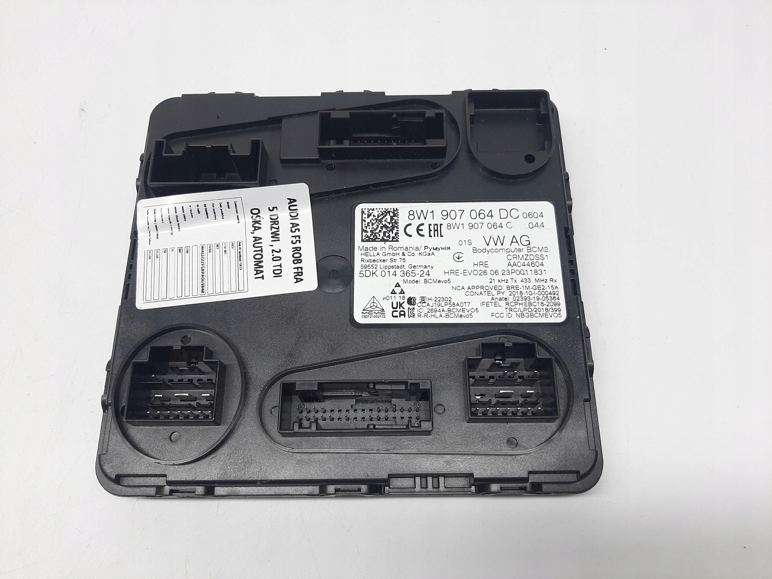 AUDI A5 SPORTBACK II LIFT 21- 2.0 TDI MODUŁ STEROWNIK KOMFORTU 8W1907064DC