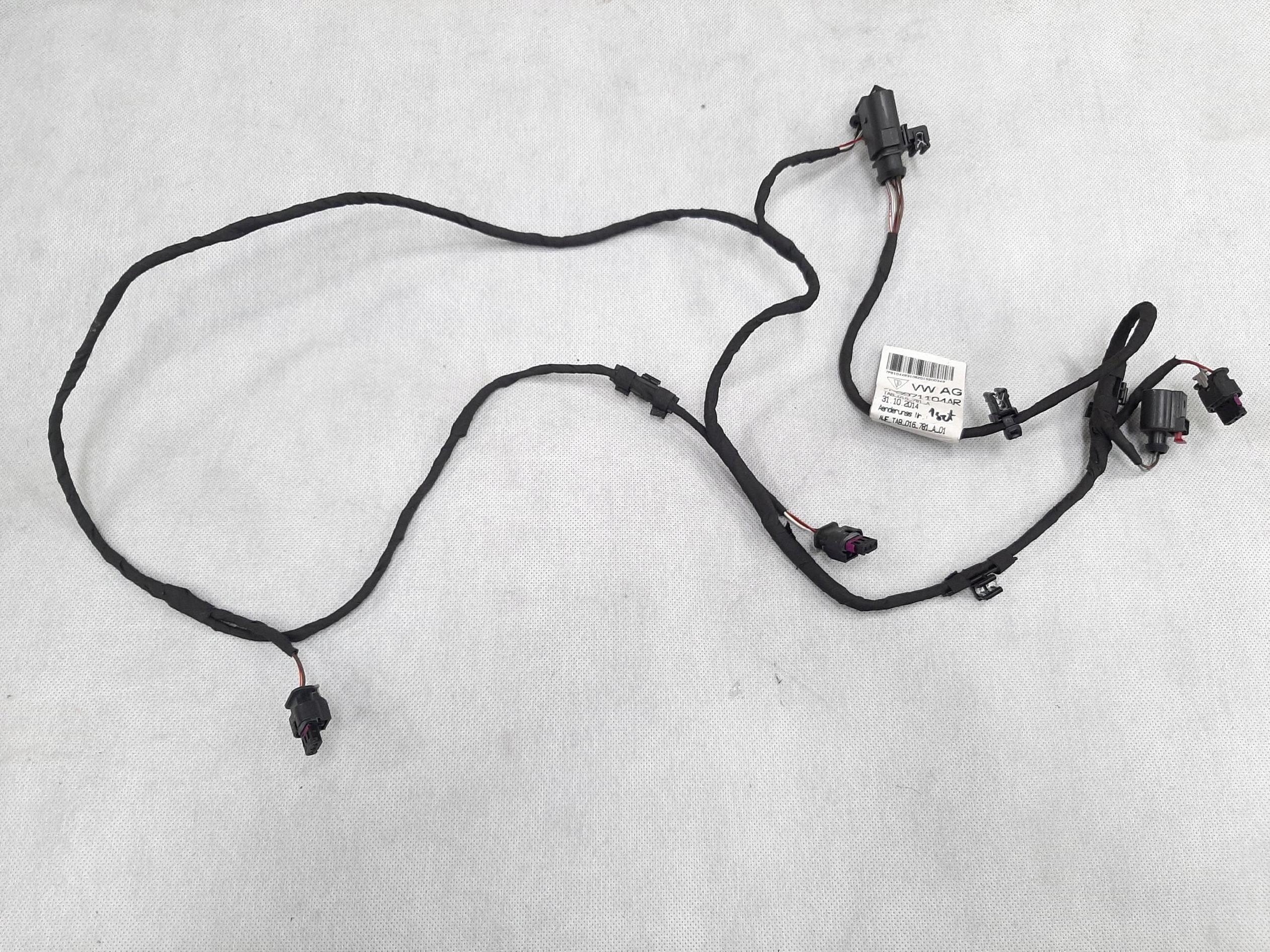 VW TOUAREG 7P WIĄZKA INSTALACJA ZDERZAKA TYŁ PDC 7P6971104AR