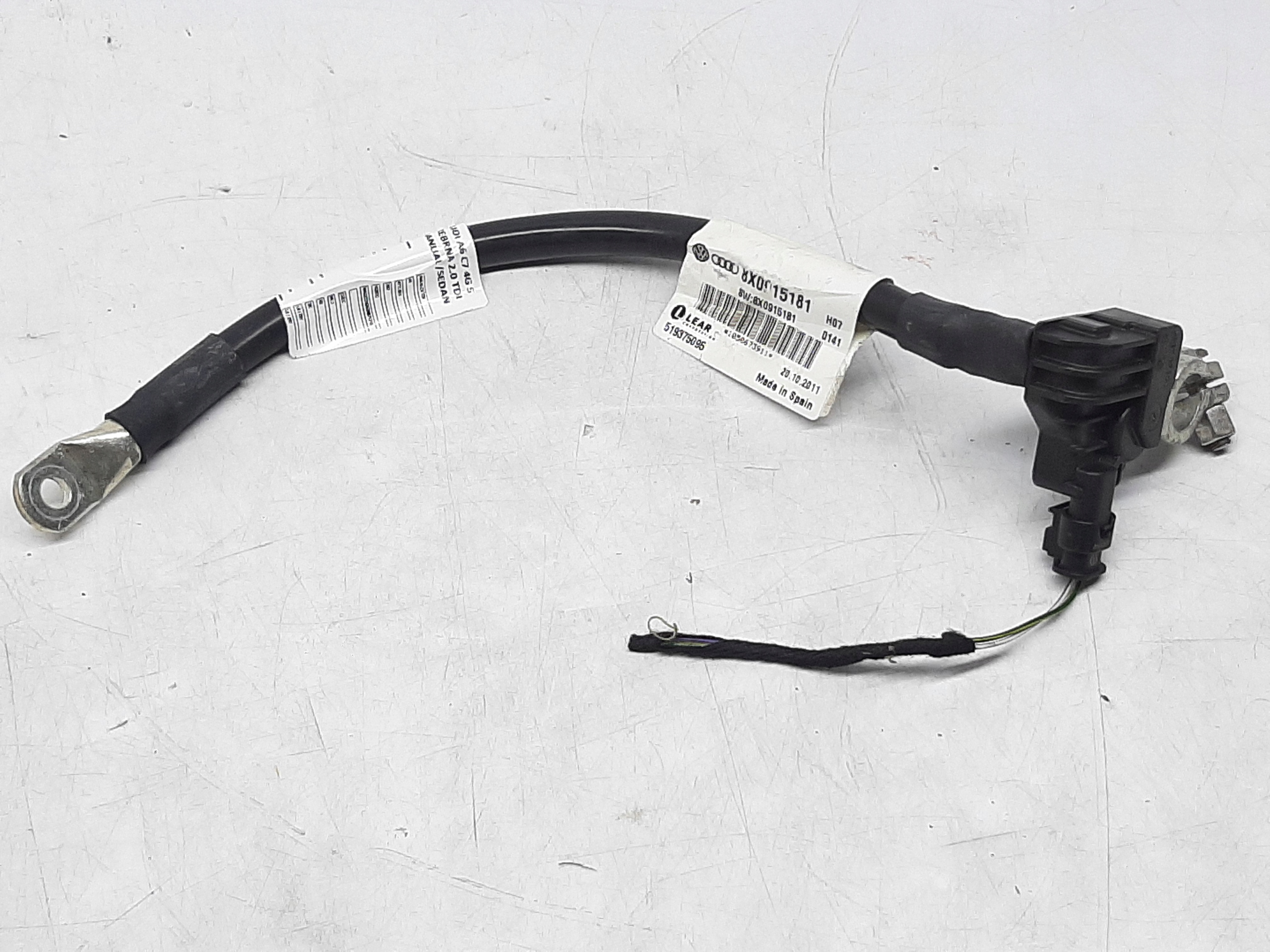 AUDI A6 C7 KLEMA PRZEWÓD MINUSOWA MINUSOWY MASOWY 8X0915181